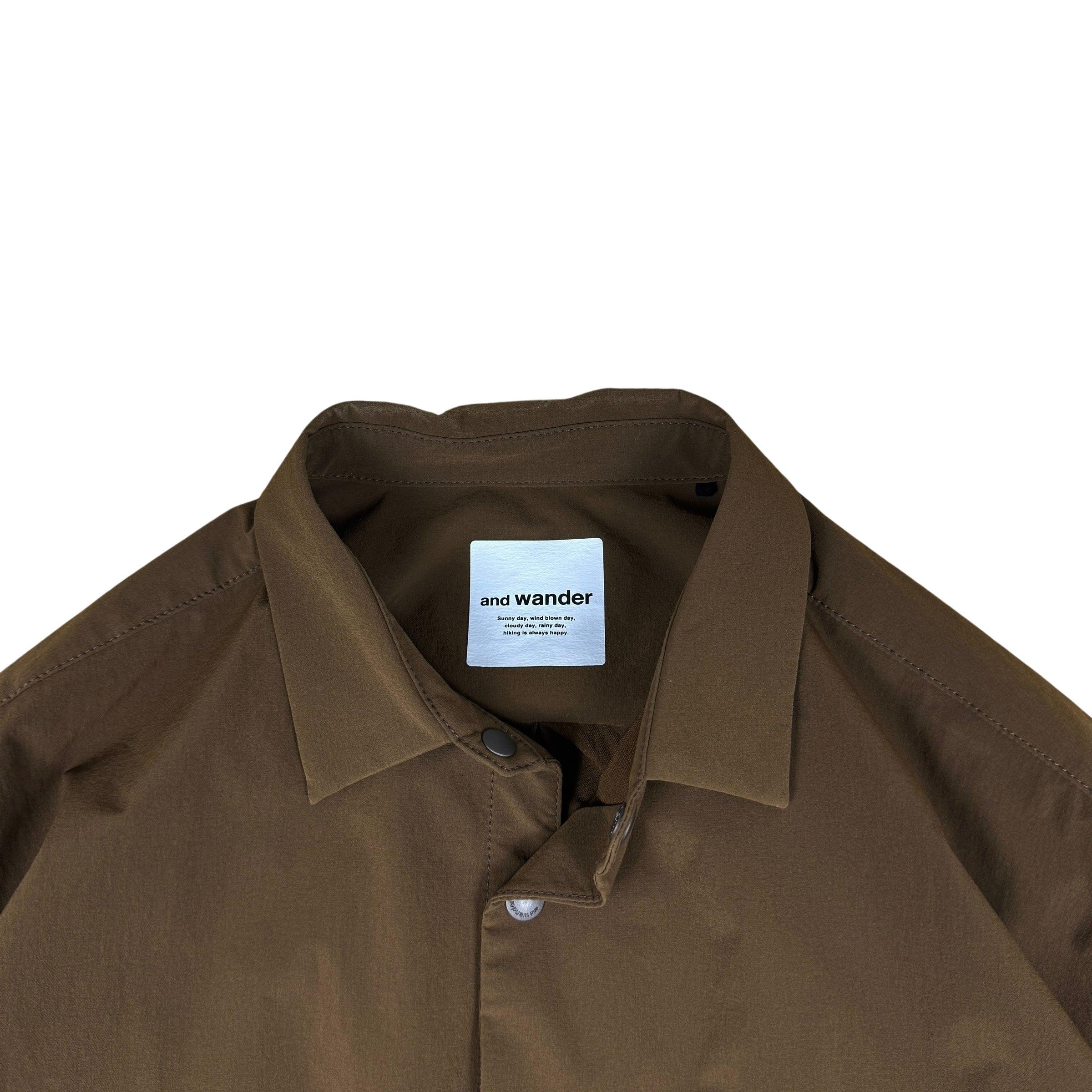 And Wander Nylon Light Shirt Brown (Size S) thumbnail 2