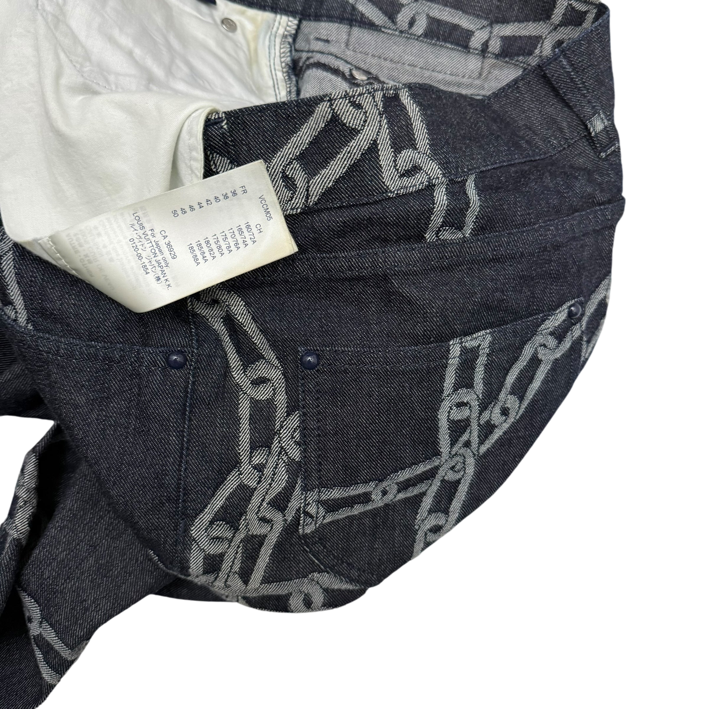 Louis Vuitton SS20 by Virgil Abloh Chain Woven Jeans (Size 34”) thumbnail 7