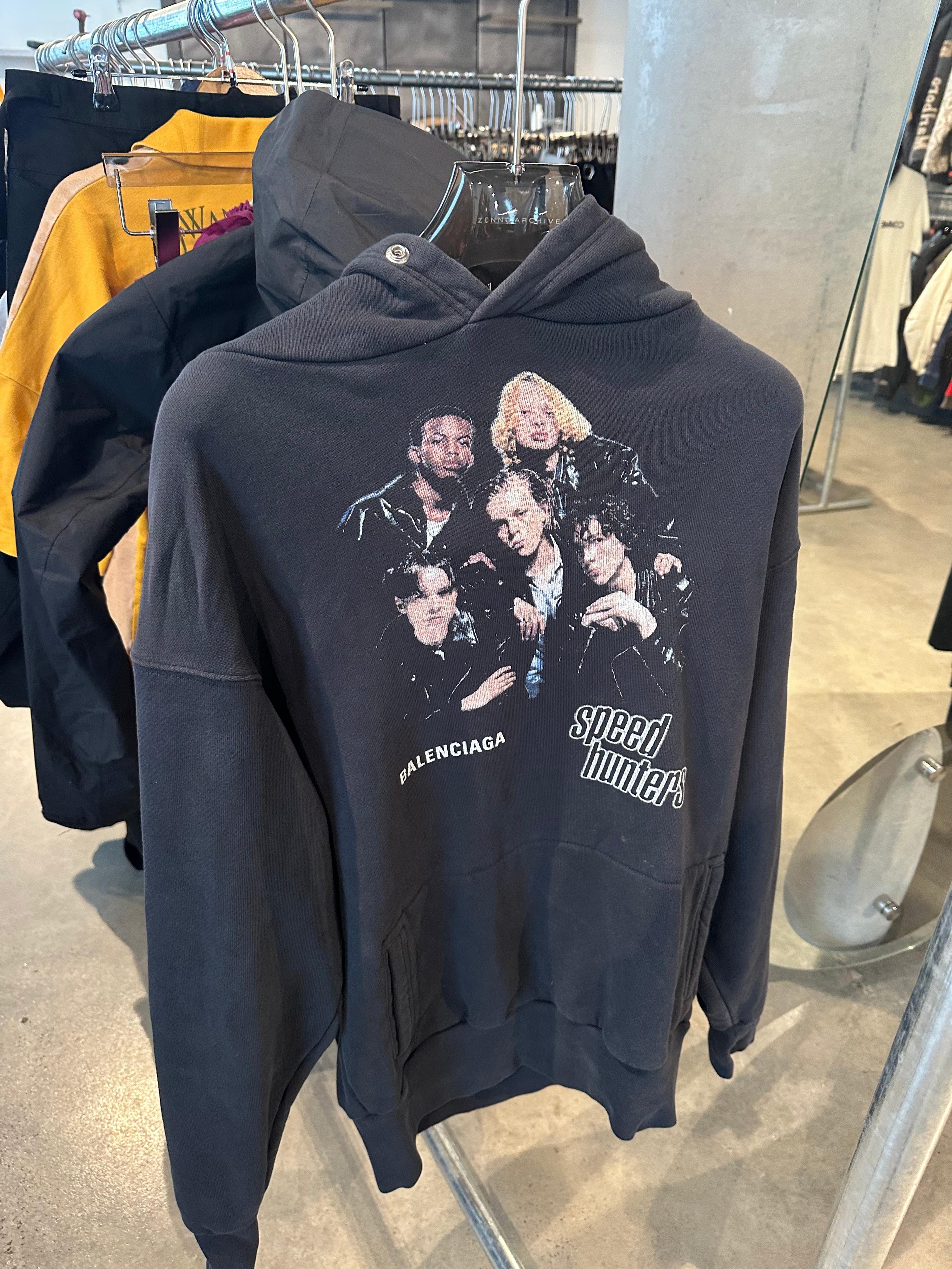Balenciaga FW18 ‘Speed Hunters’ Oversized Hoodie Washed Black (Fits Up To XL)