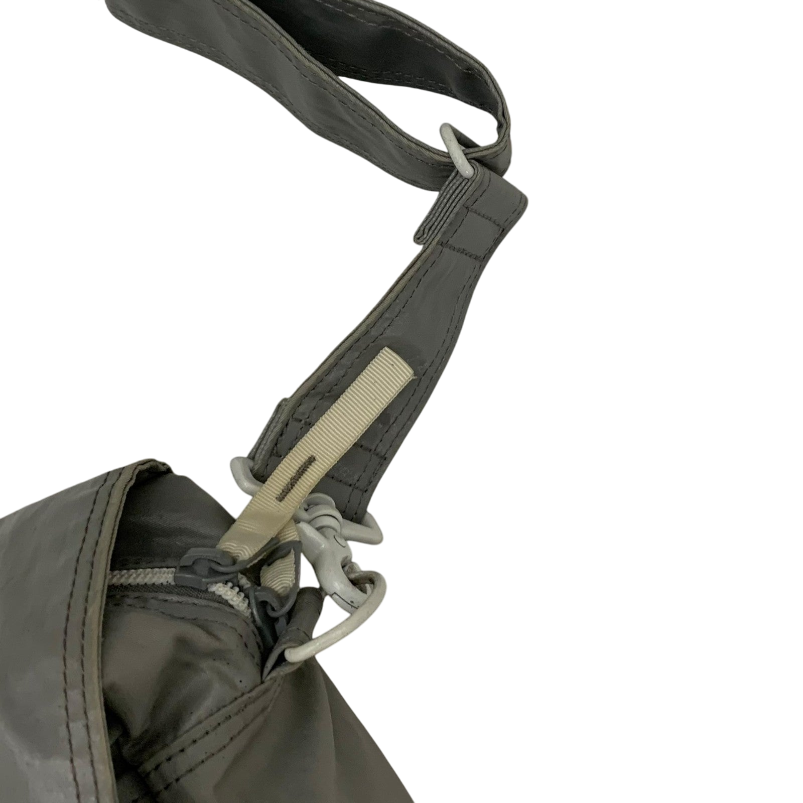 Porter Vintage Nylon Messenger Bag Metallic Silver thumbnail 5