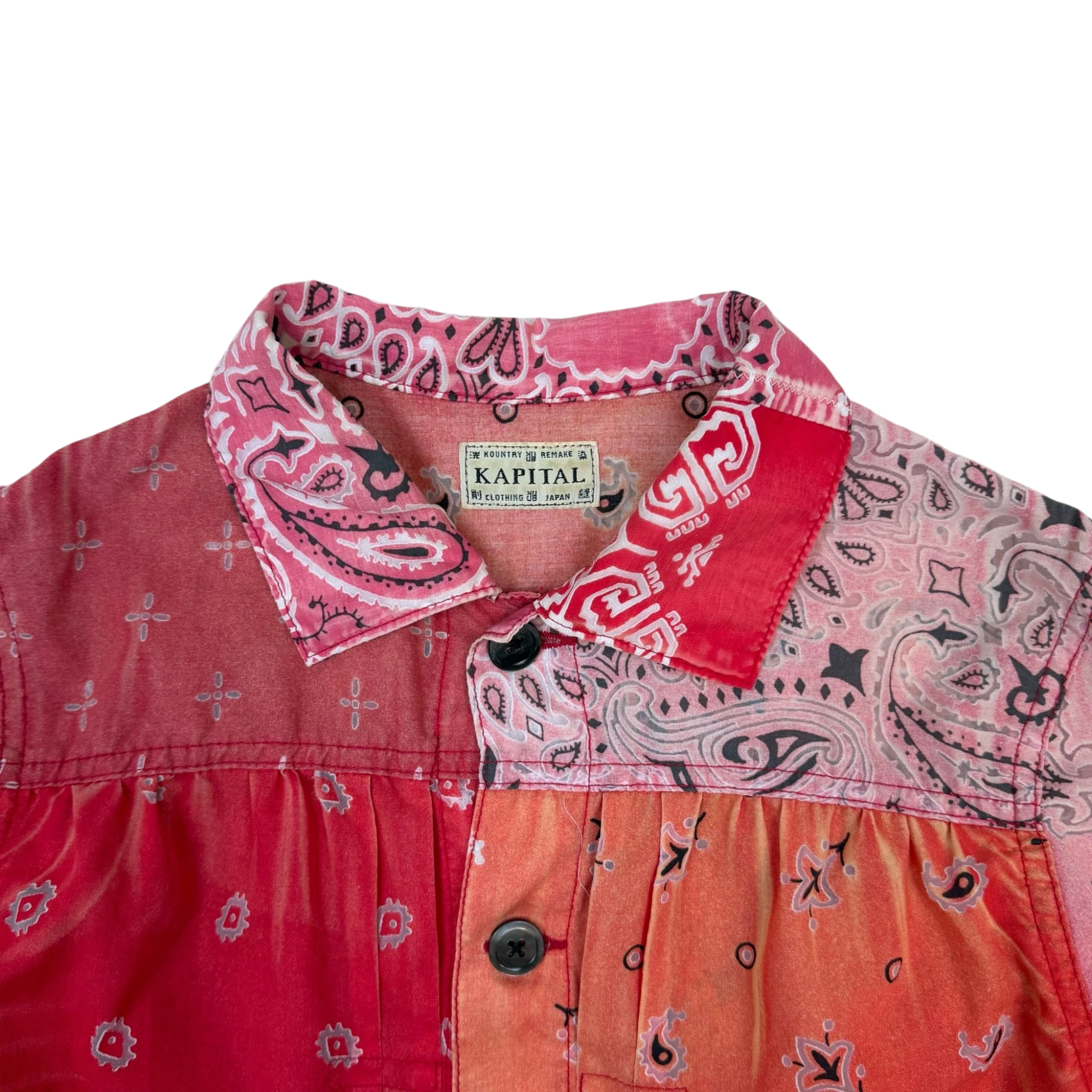 Kapital Bandana Patchwork Trucker Jacket Red (Size 1 / S) thumbnail 2