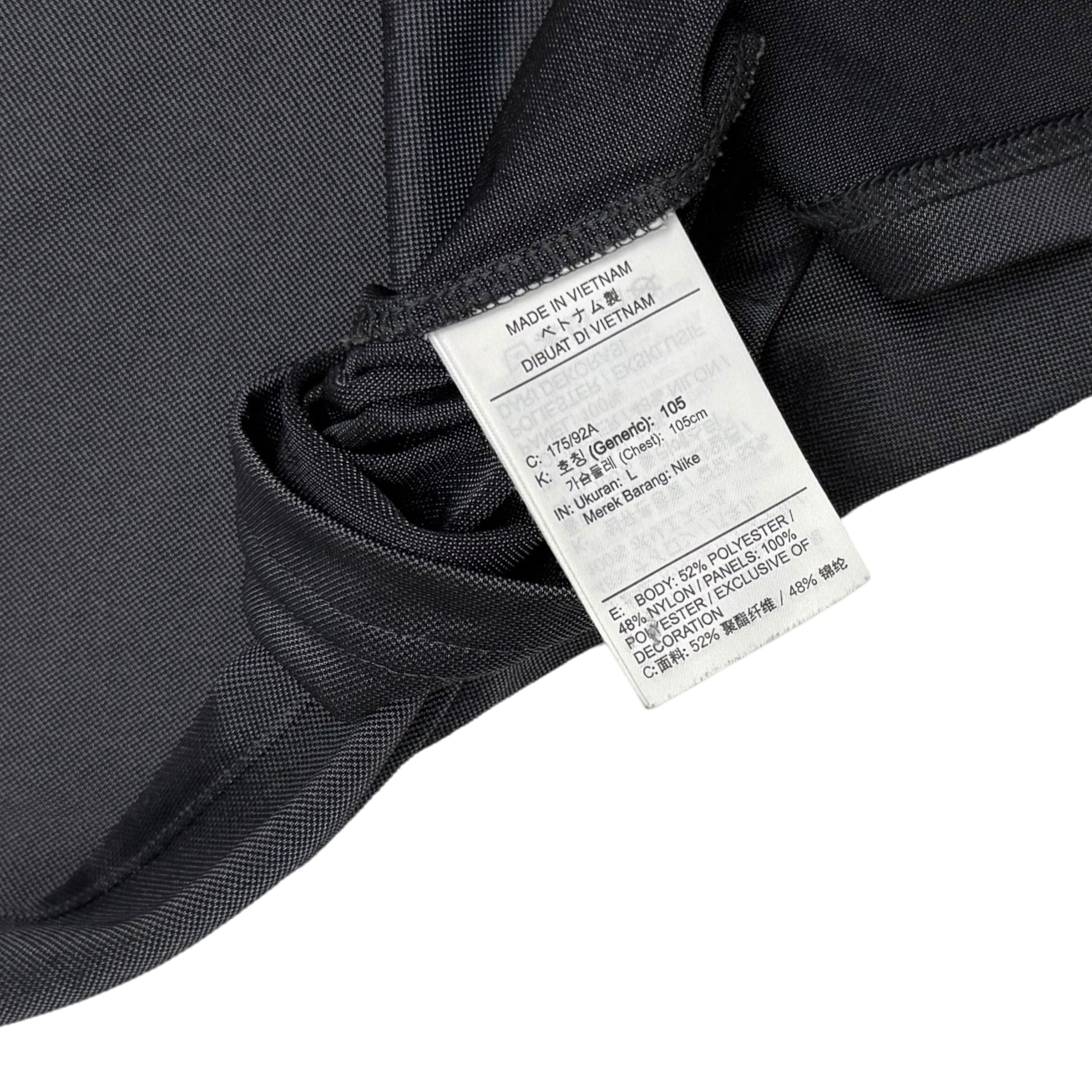 Nike TN Panelled T-Shirt Grey/Black/White (Size L) thumbnail 4
