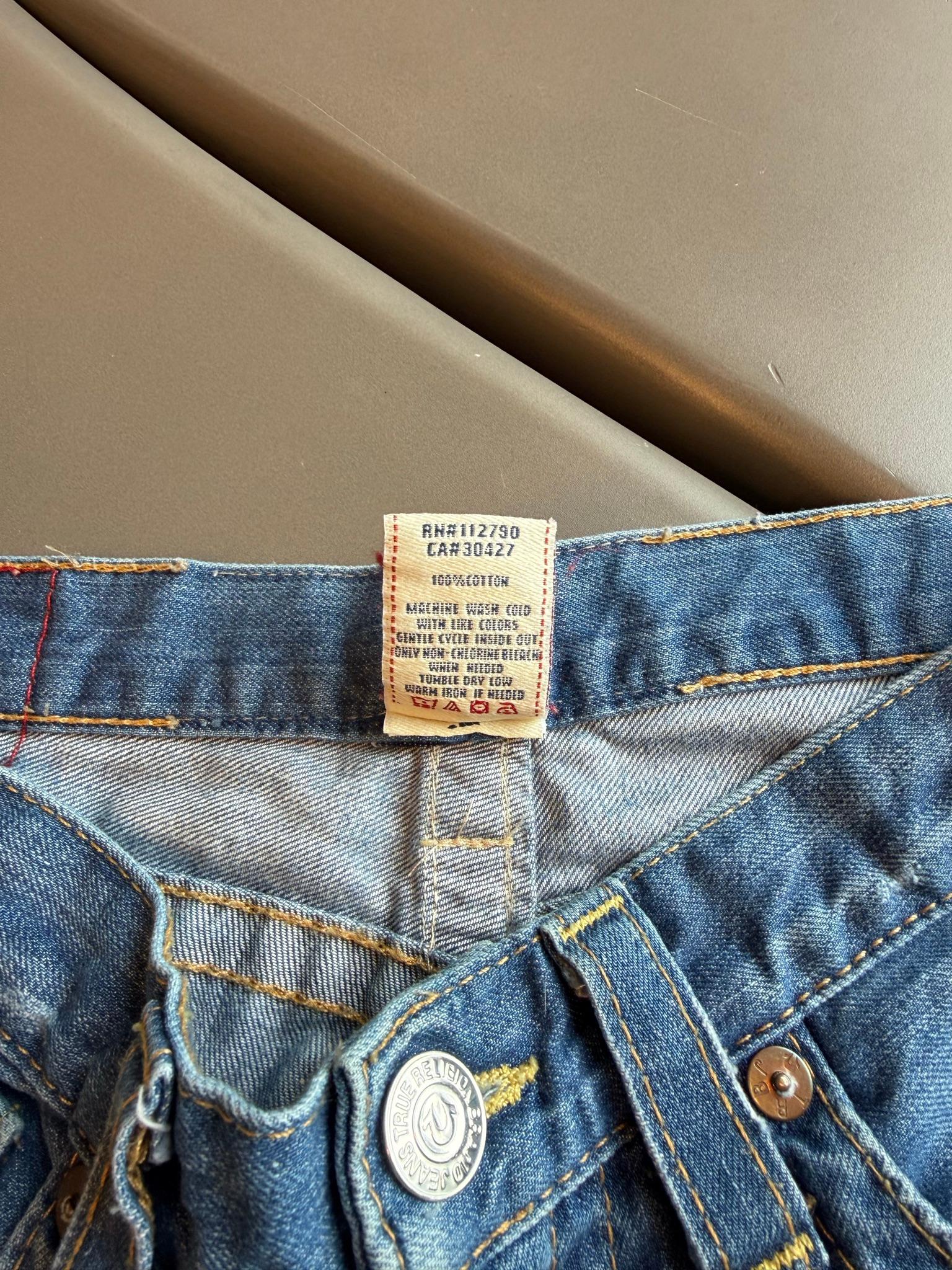 True Religion World Tour Section Jordan Jeans Blue (Size 27) thumbnail 3