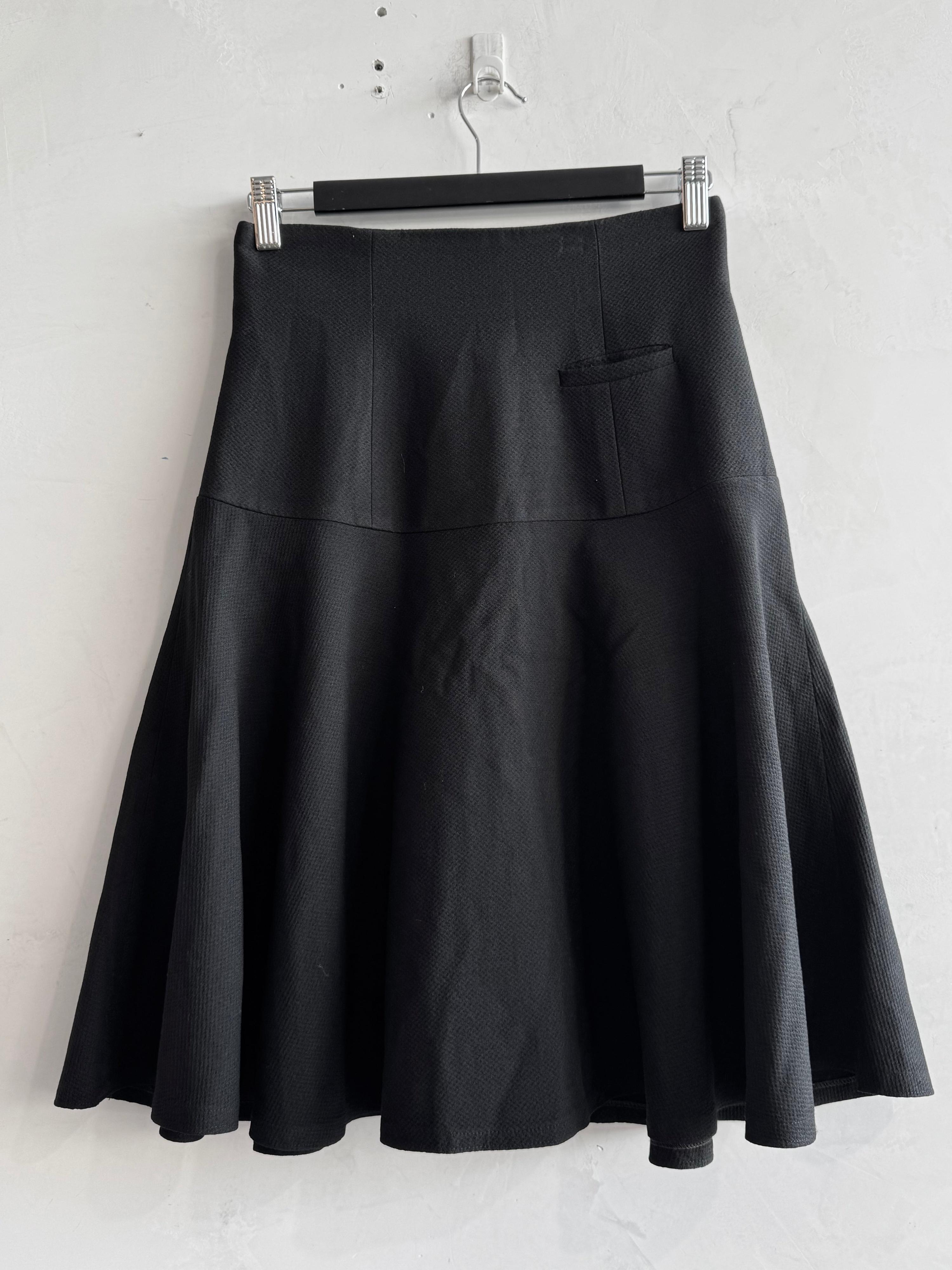 Vintage Zone black high waisted wool Skirt - size S