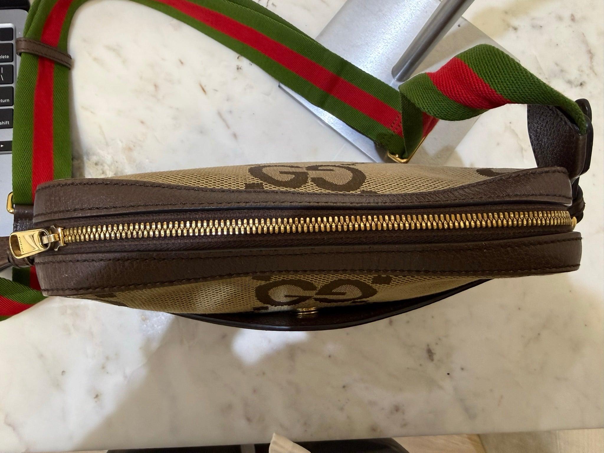 Gucci Monogram Brown Leather Bag thumbnail 6
