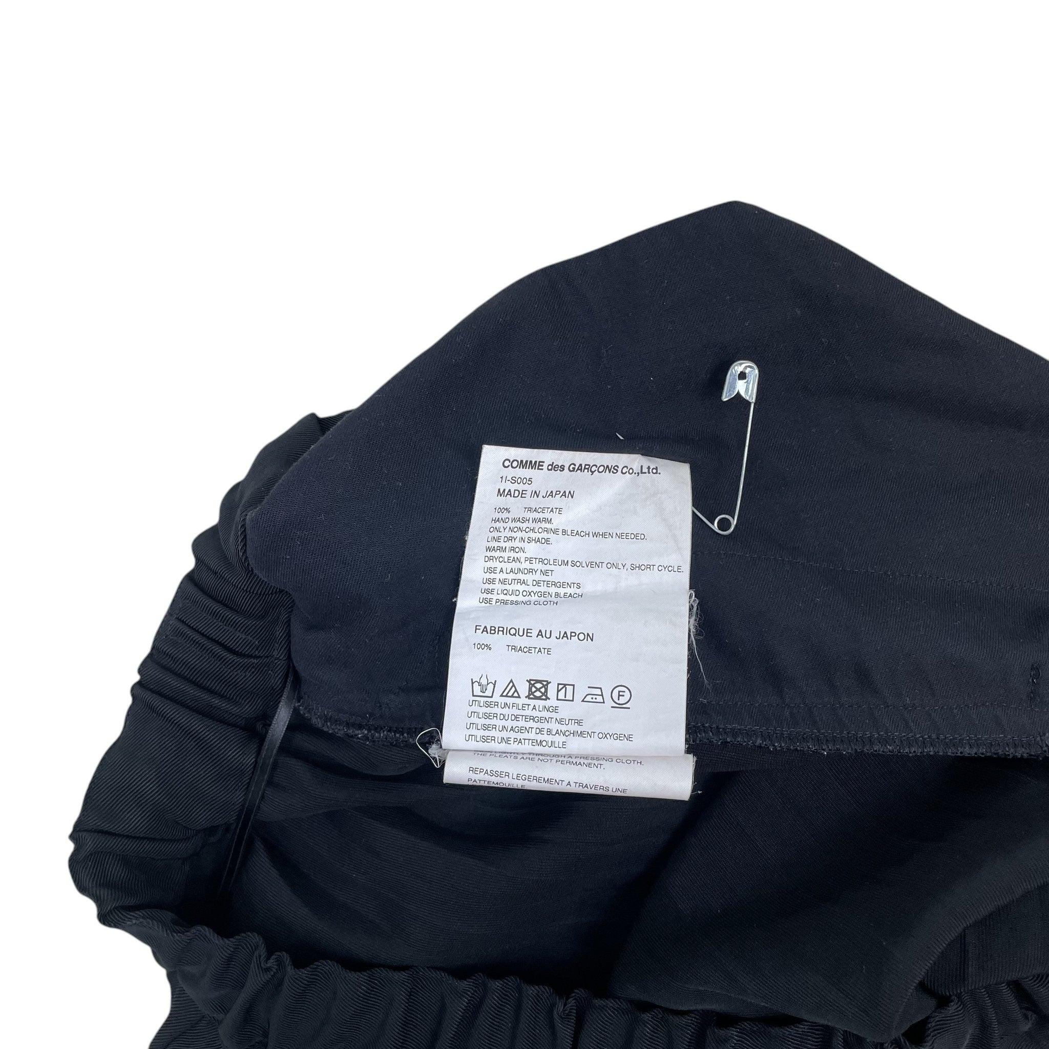 Comme des Garcons BLACK Pleated Skirt Black (Size S) thumbnail 5