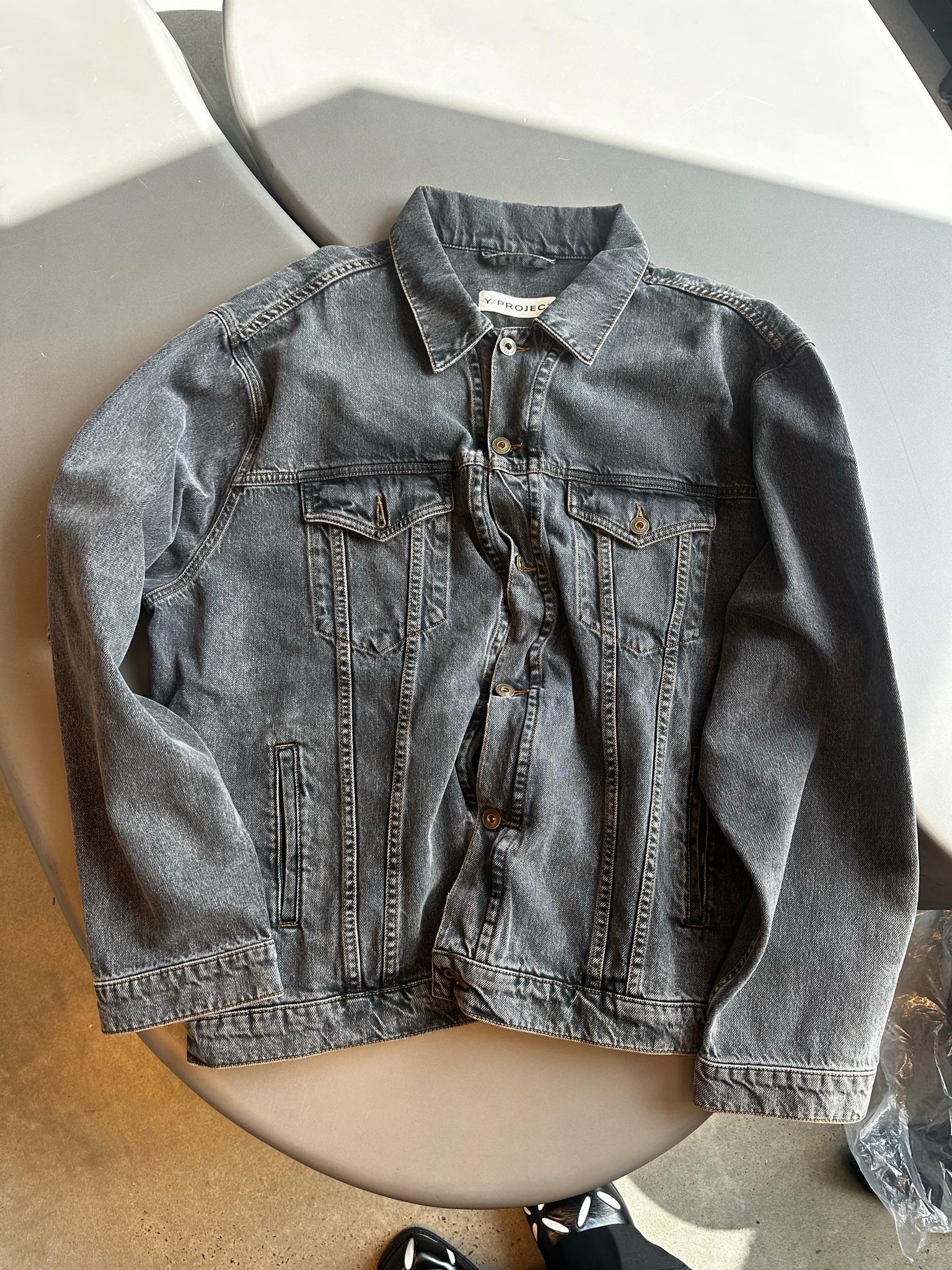 Y/Project Wire Denim Jacket Washed Black (Fits L-XL)