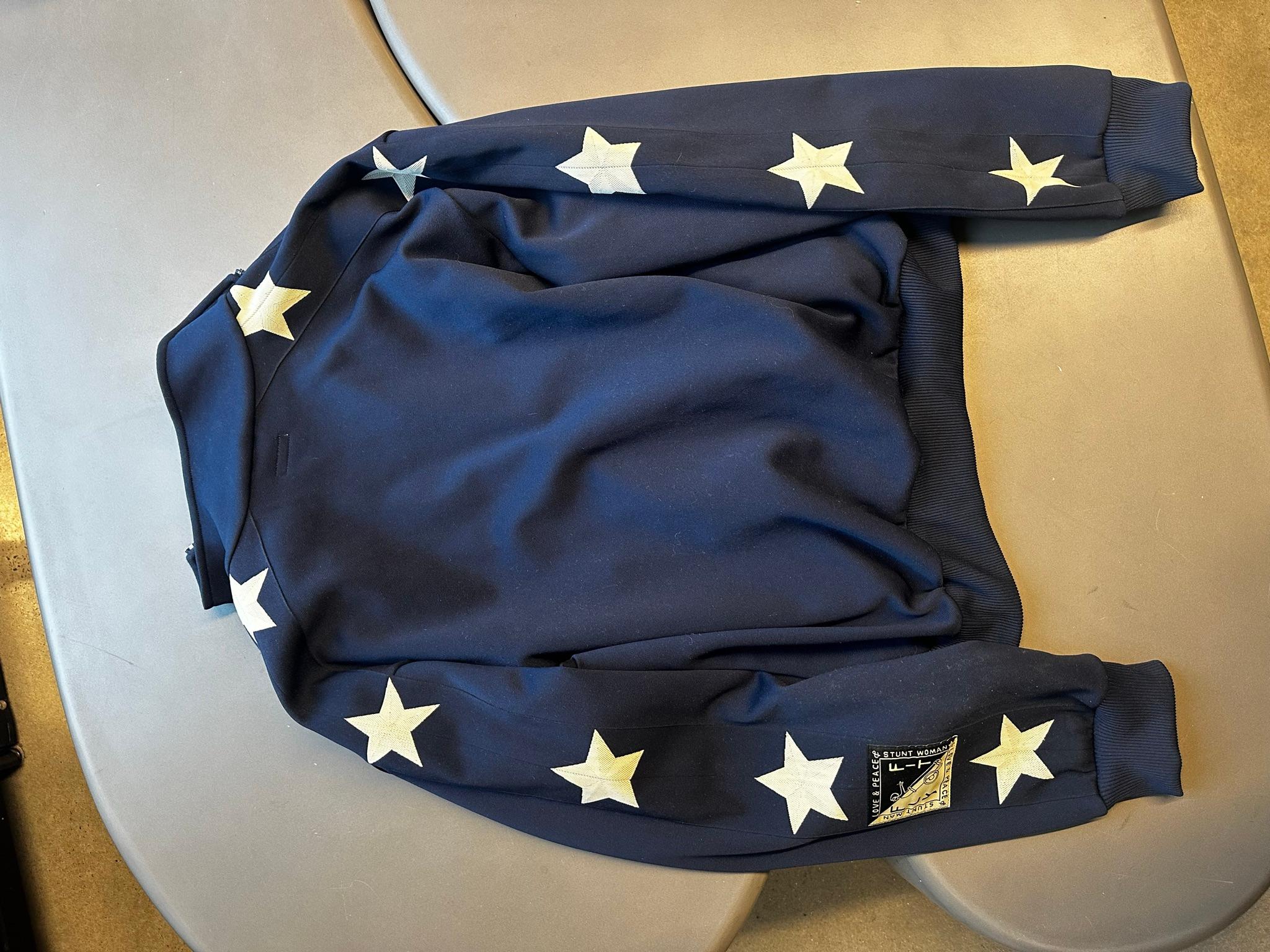 Kapital Smooth Jersey Stuntman Star Track Jacket Navy (Size 2/M) thumbnail 5