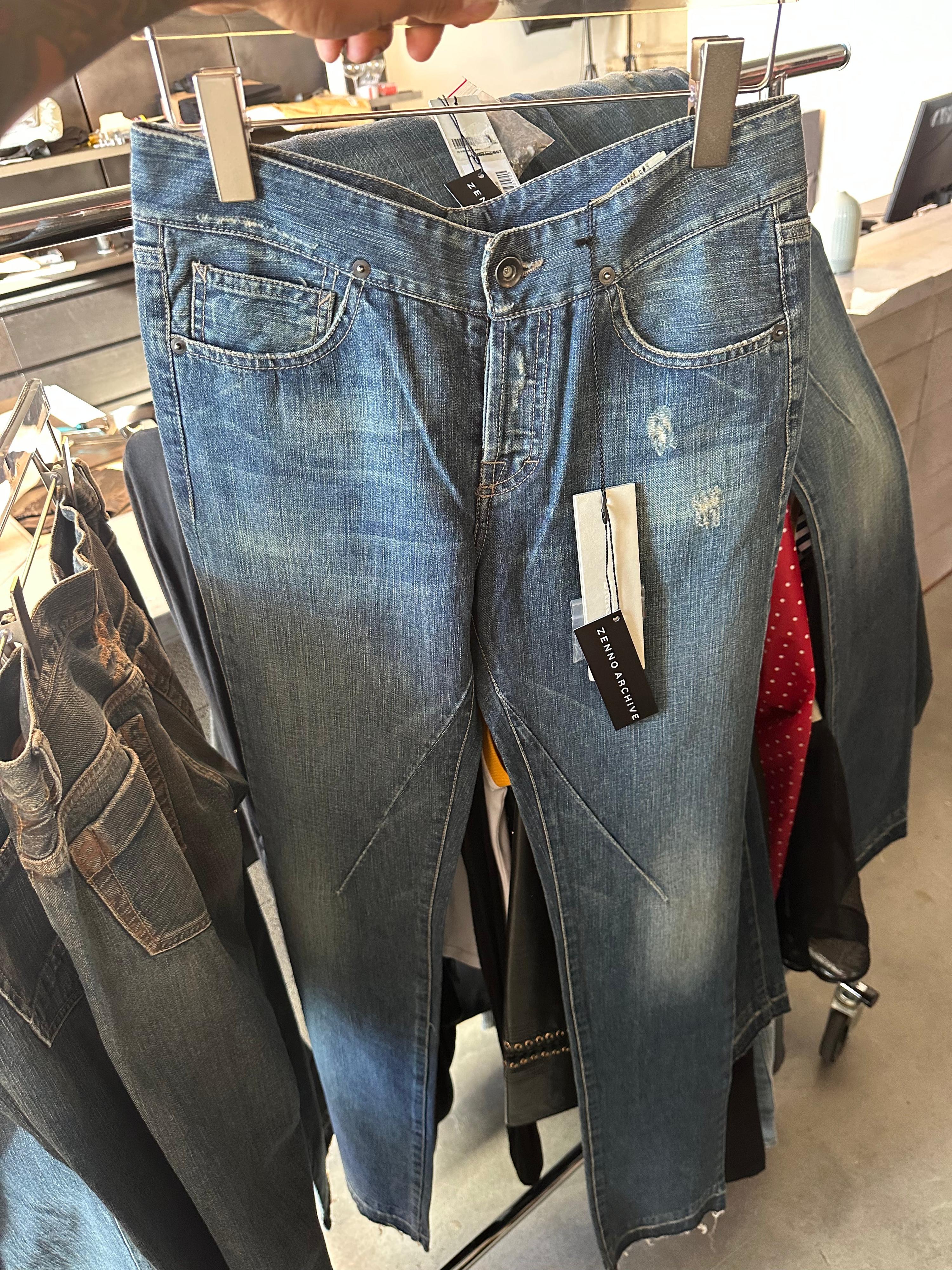 Rick Owens DRKSHDW AW07 ‘Tired Blue’ Washed Jeans (Size 25”)