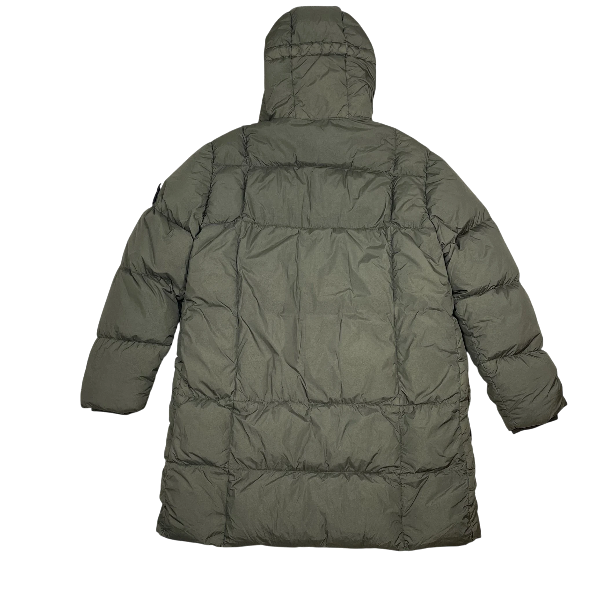 Stone Island AW18 Crinkle Reps NY Down Parka Jacket Army Green (Size XL) thumbnail 2