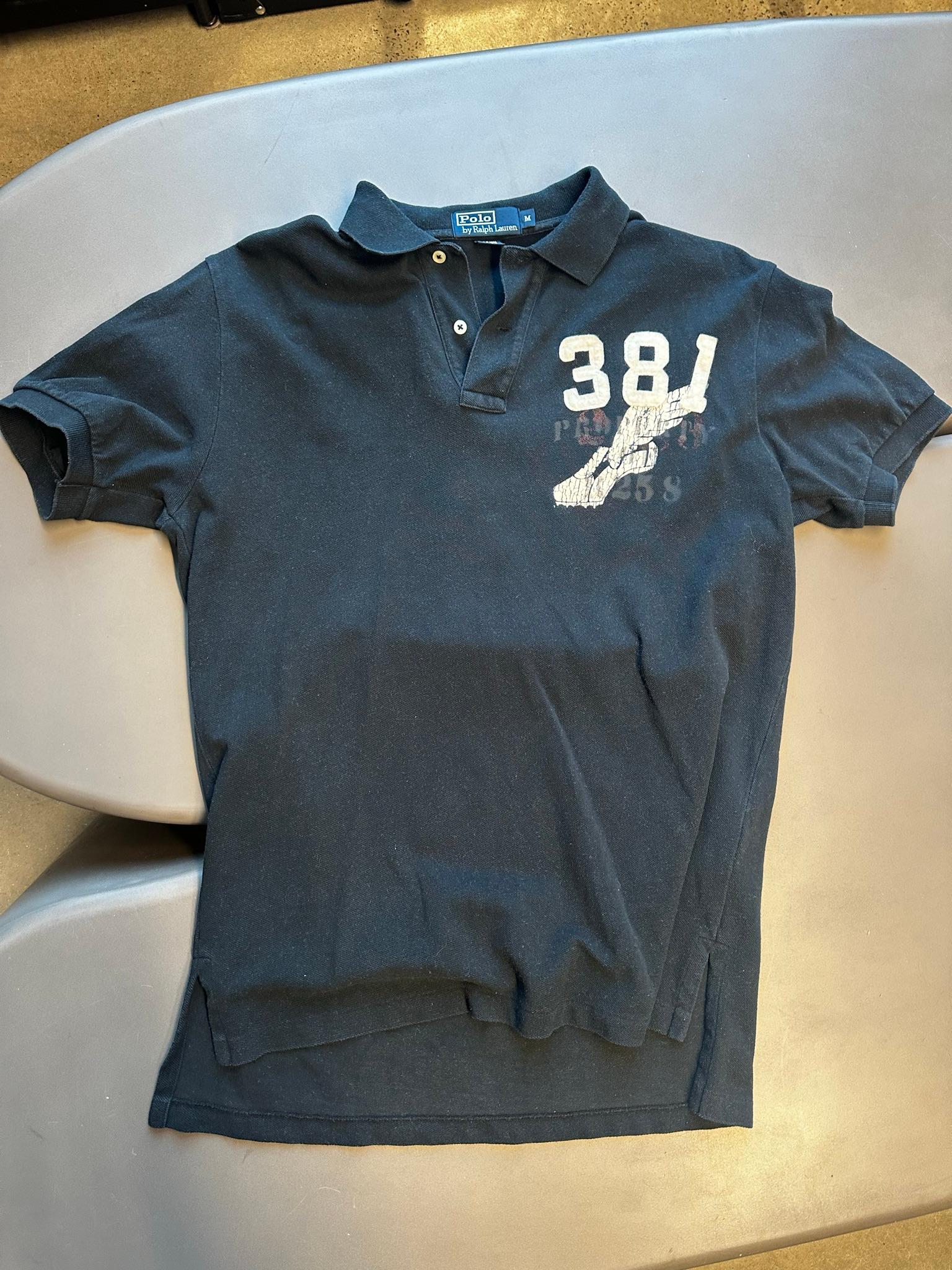 Polo Ralph Lauren 00s 38 Boot Graphic Polo Black (Size M)