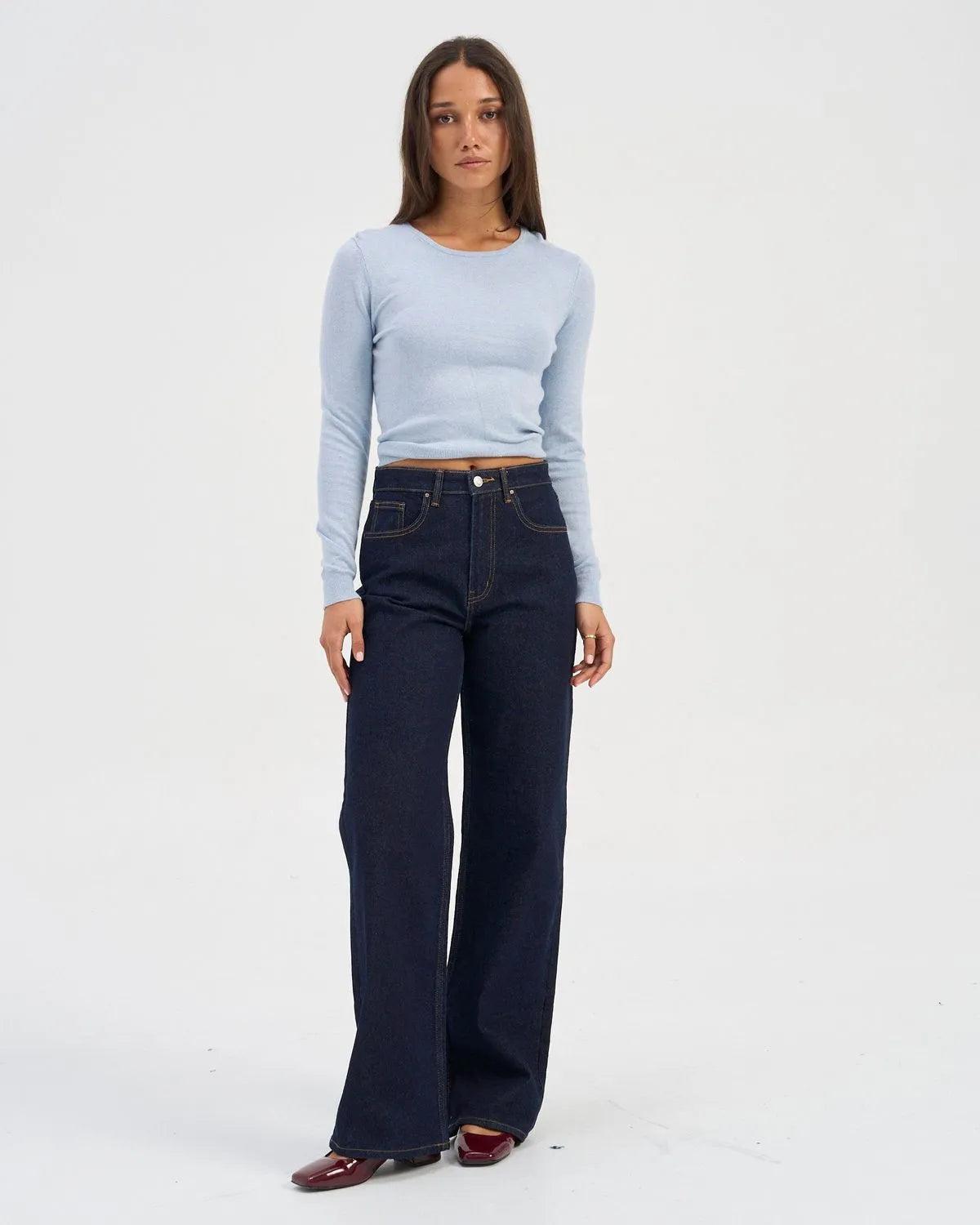 Juicy Wide Dark Blue Jeans - 28/32
