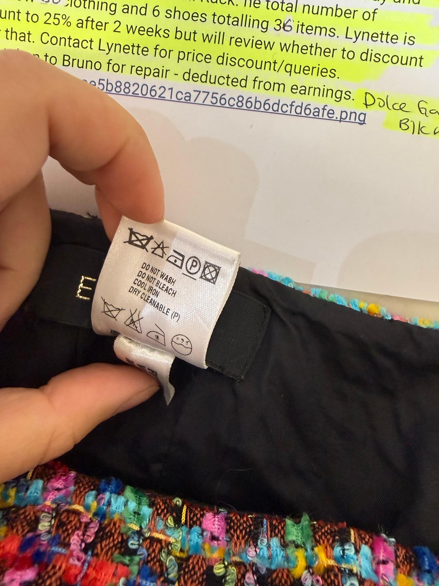Escada Multicolor Tweed Skirt 38 thumbnail 4