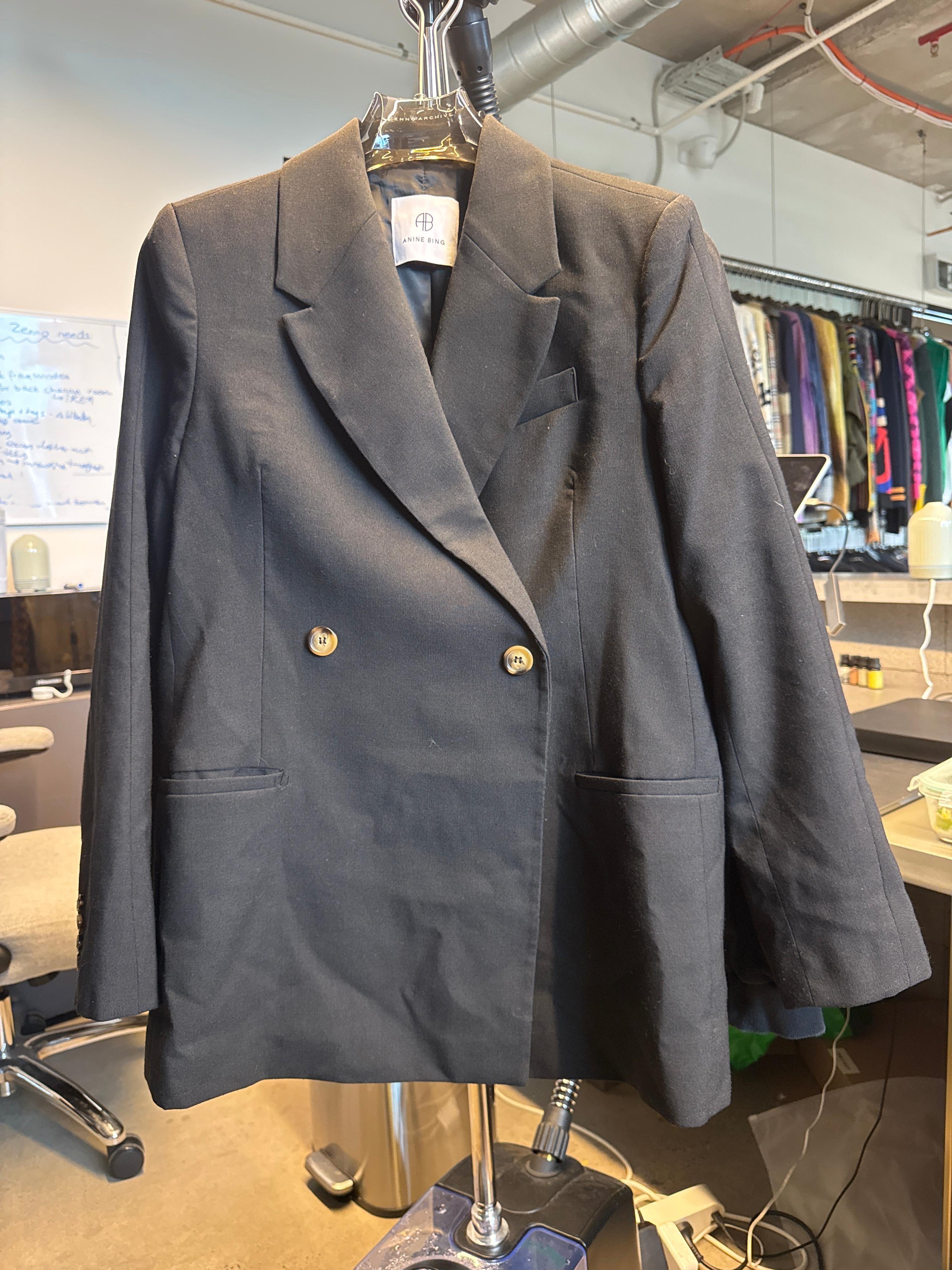 Anine Bing Kaia Blazer Black (Size L)