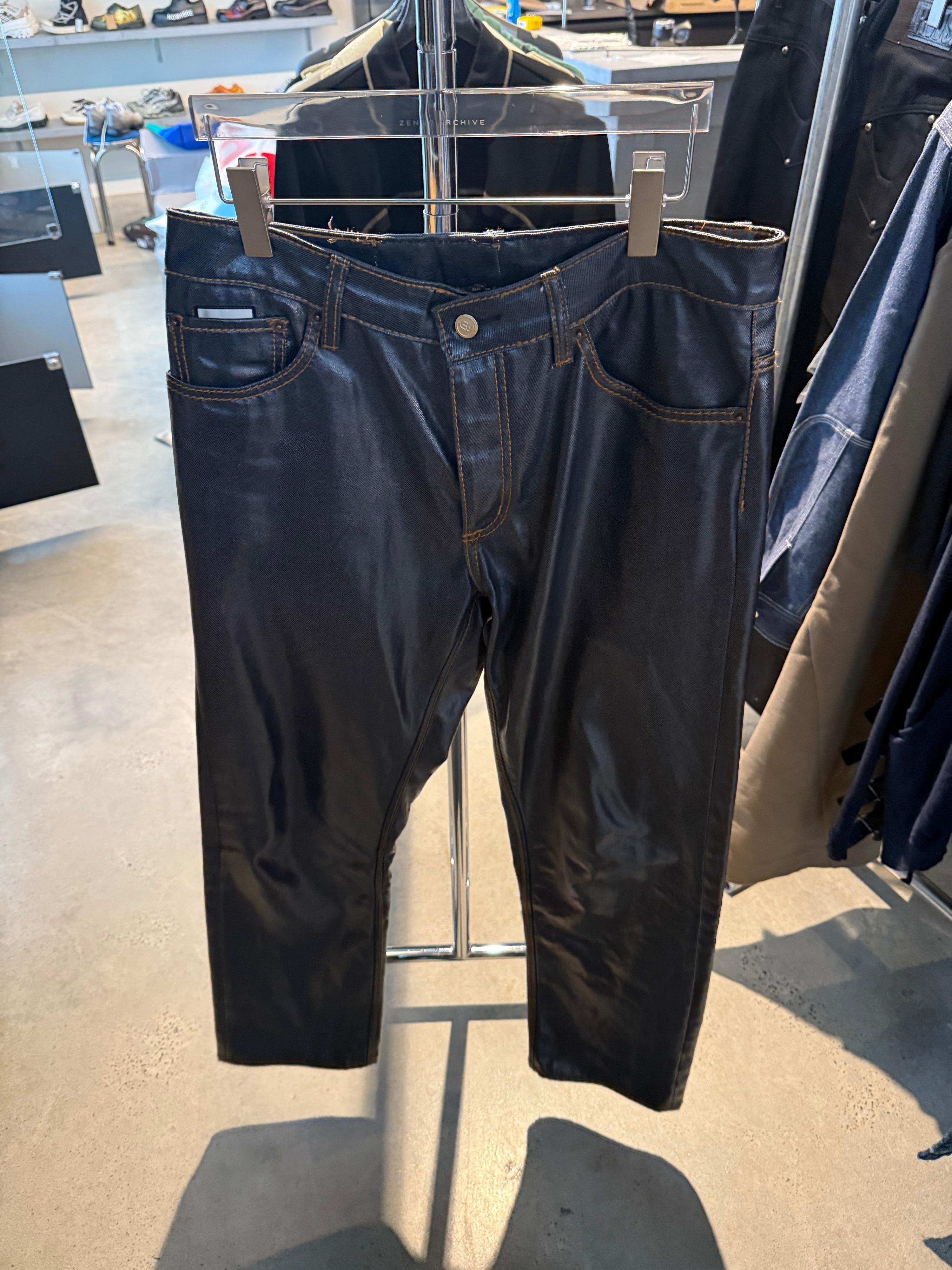 Eytys SSENSE Exclusive Coated Benz Jeans Blue (Size 36”)