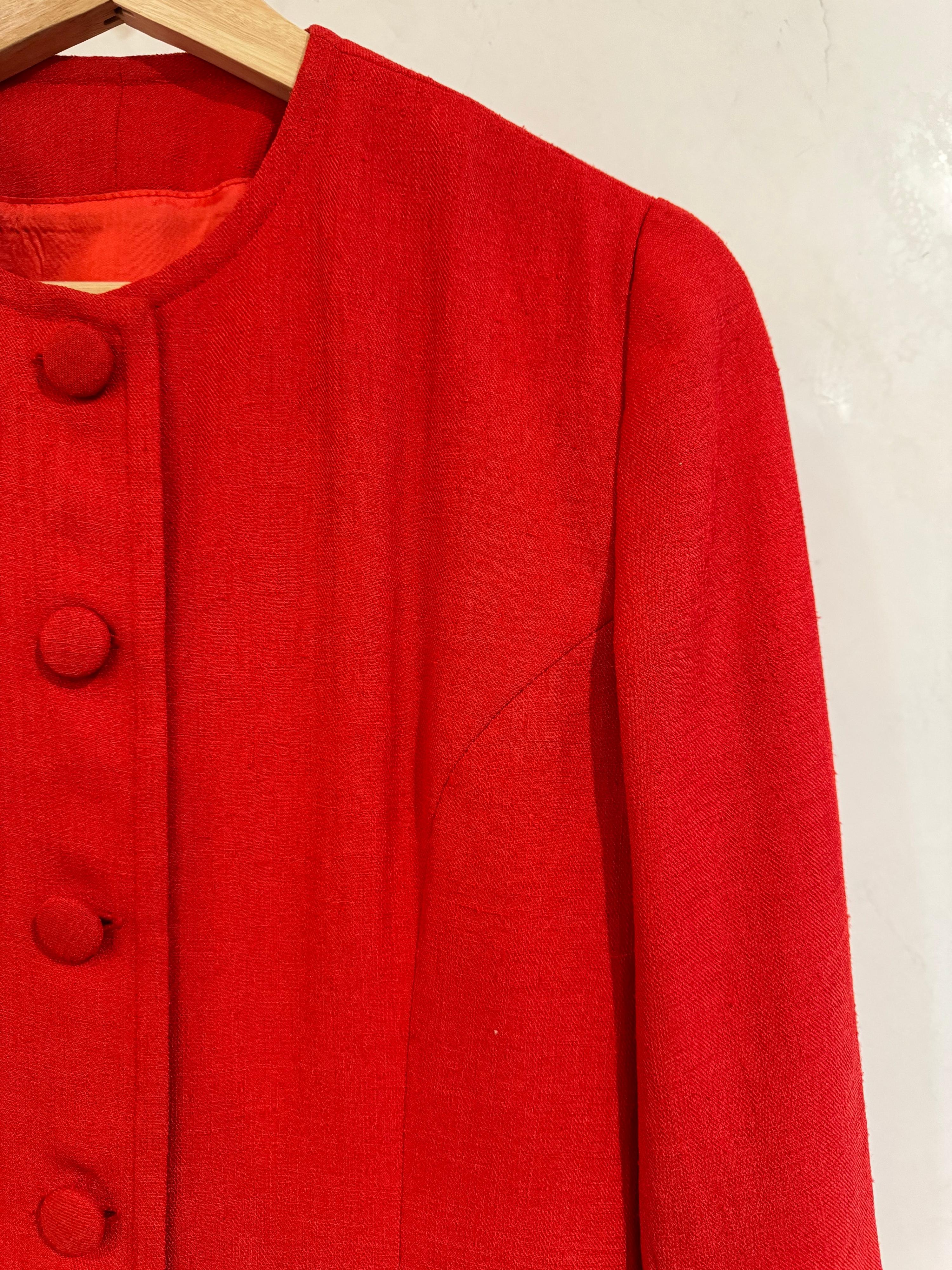Vintage Red Custom Button Down Jacket S/M thumbnail 6