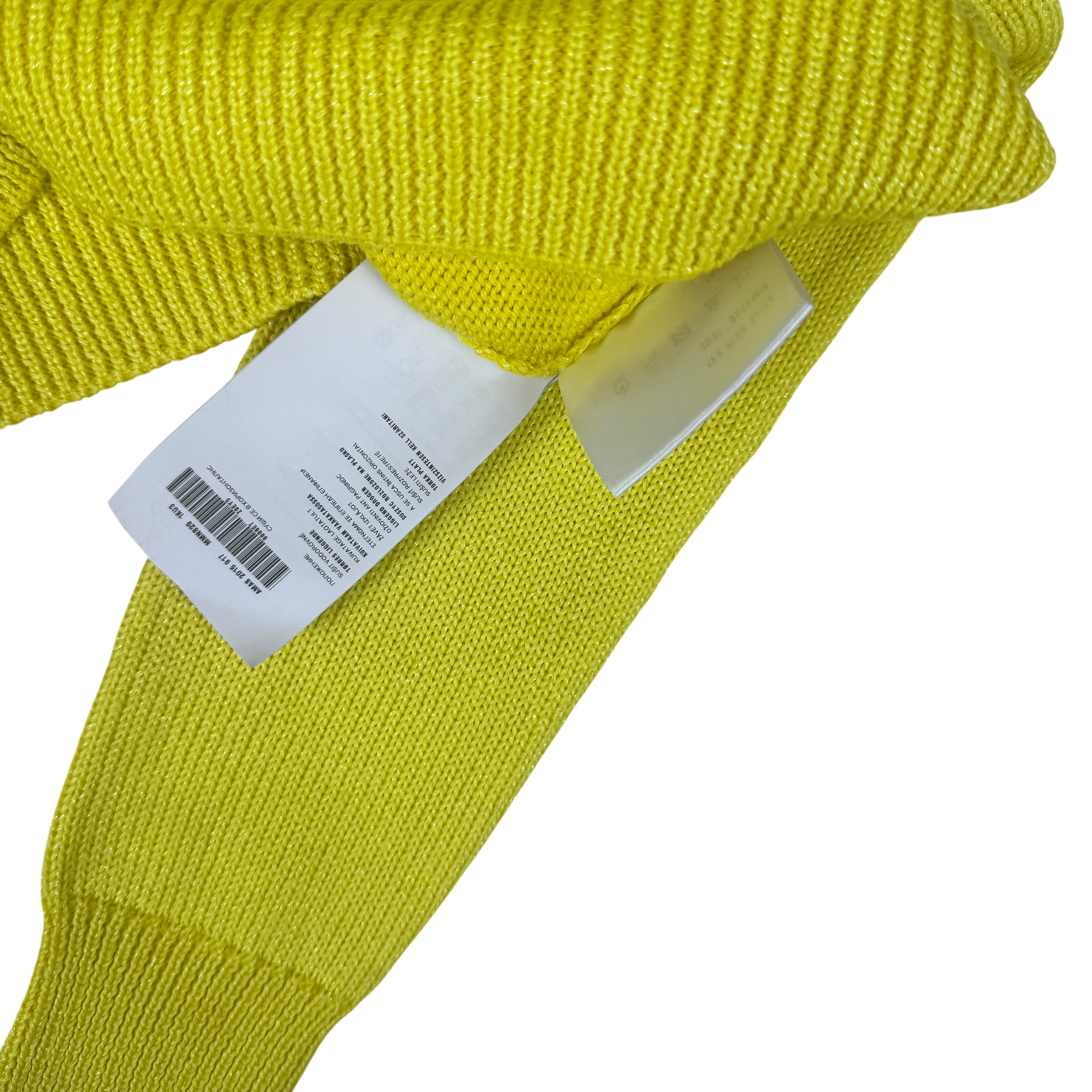 Miu Miu Yellow Sparkly Cropped Knit (Size 40) thumbnail 5