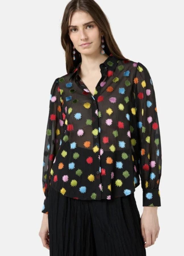 Gorman Black & Multicoloured Stars Shirt 8