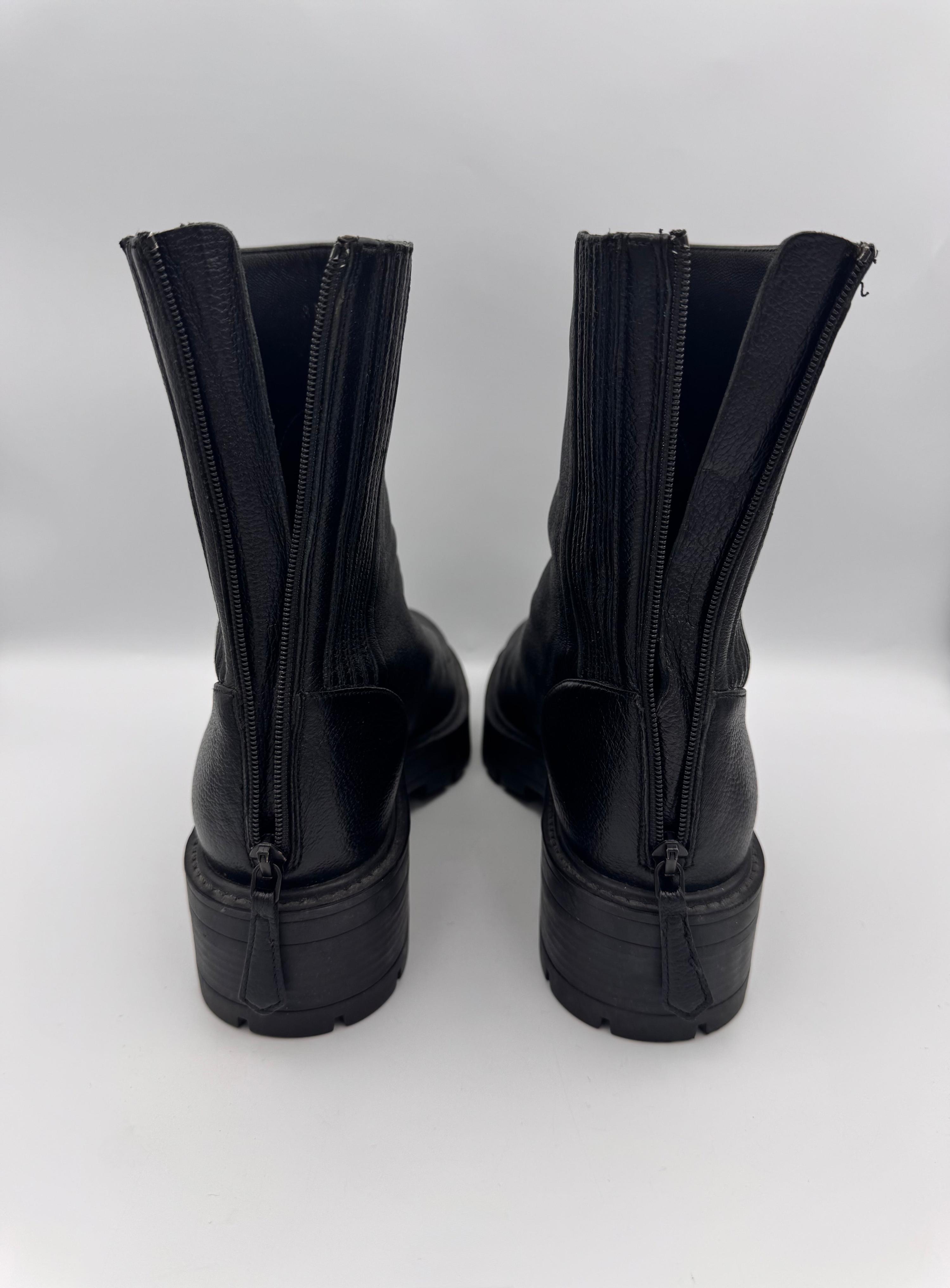 AQUAZZURA Black Chunky Boots Size 38 thumbnail 11