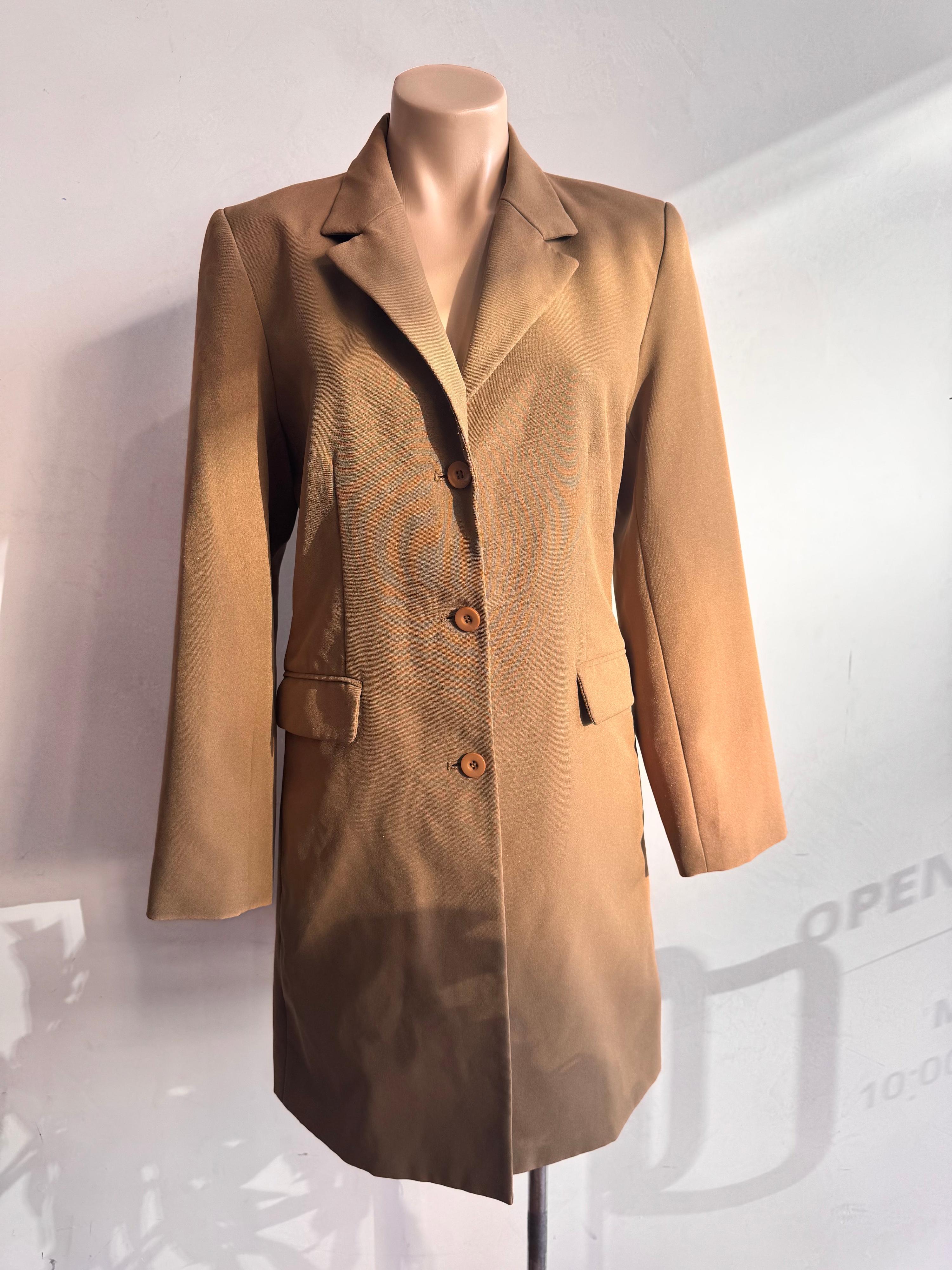 Vintage Chain Reaction beige Long Blazer - size 12 thumbnail 3
