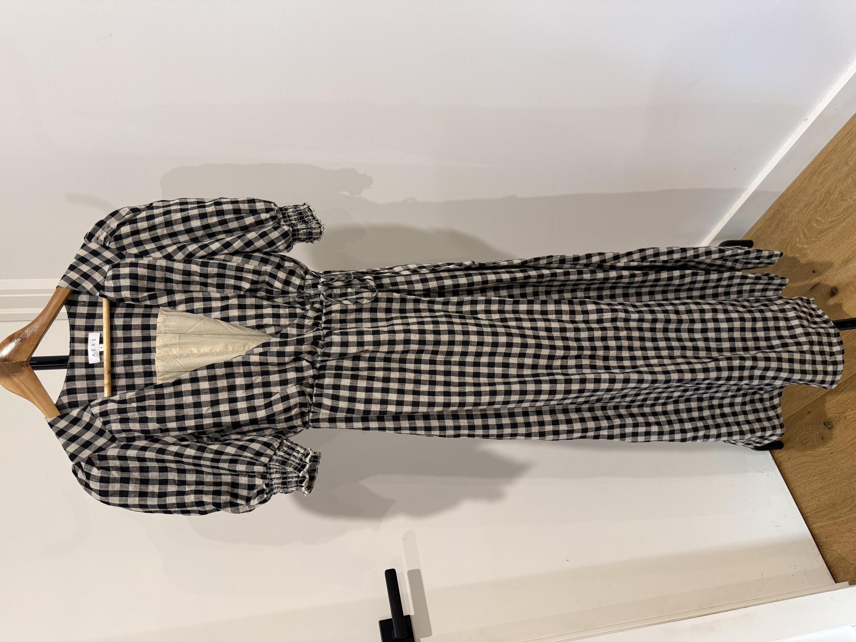Aere Black & White Wrap Dress 6