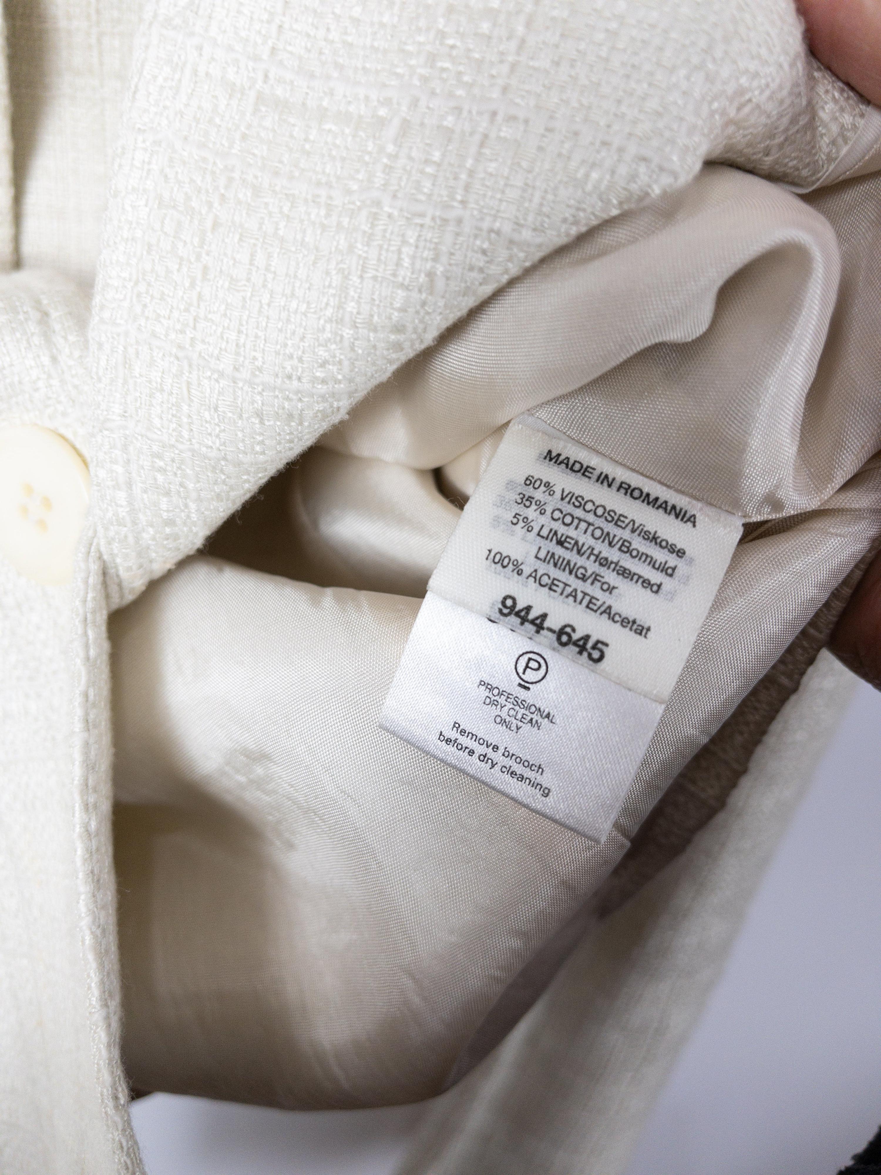 NEXT Round Collar Cream Jacket Size 10 thumbnail 9