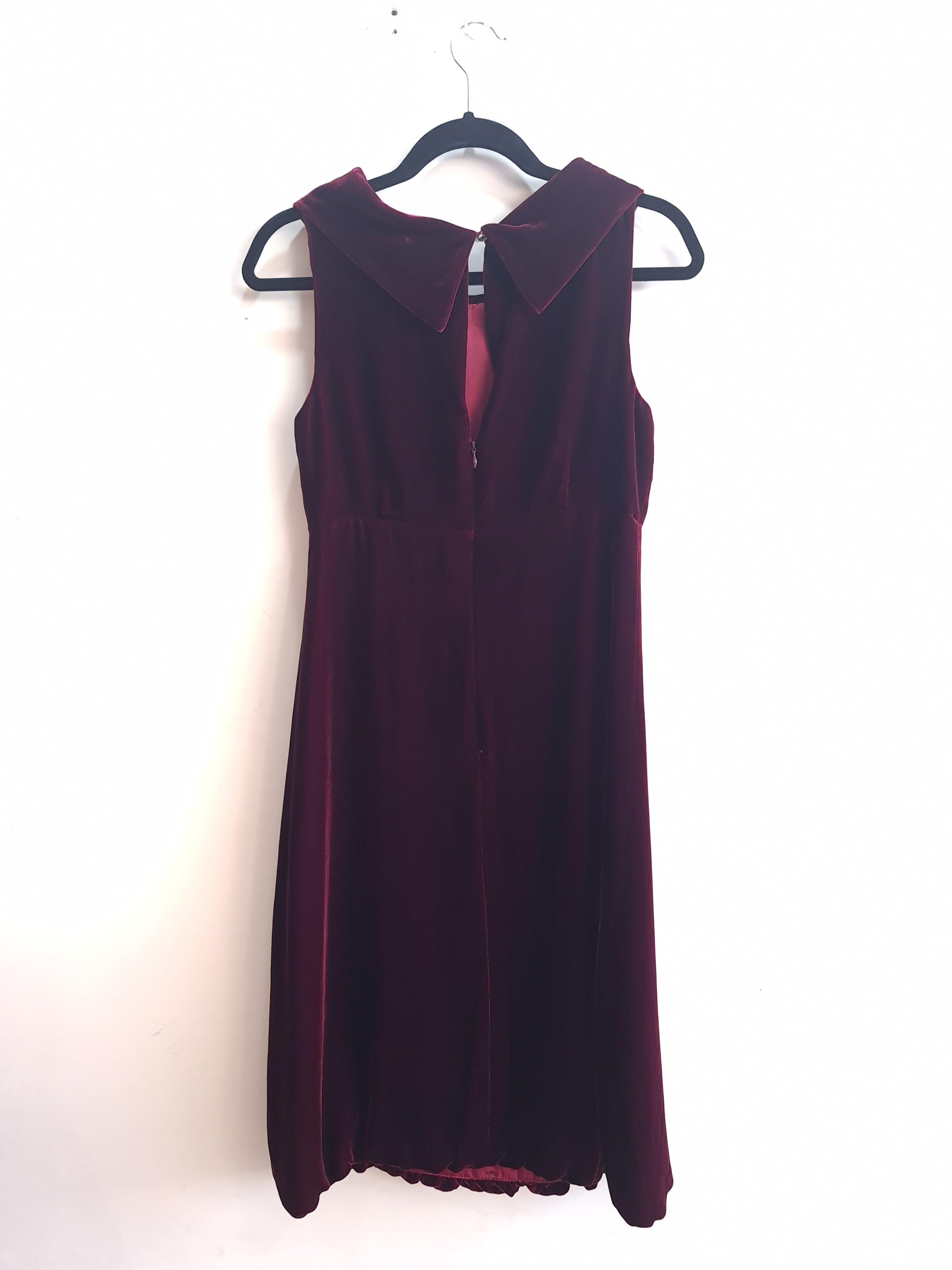 Vintage Monica Velvet Dress - size S thumbnail 2