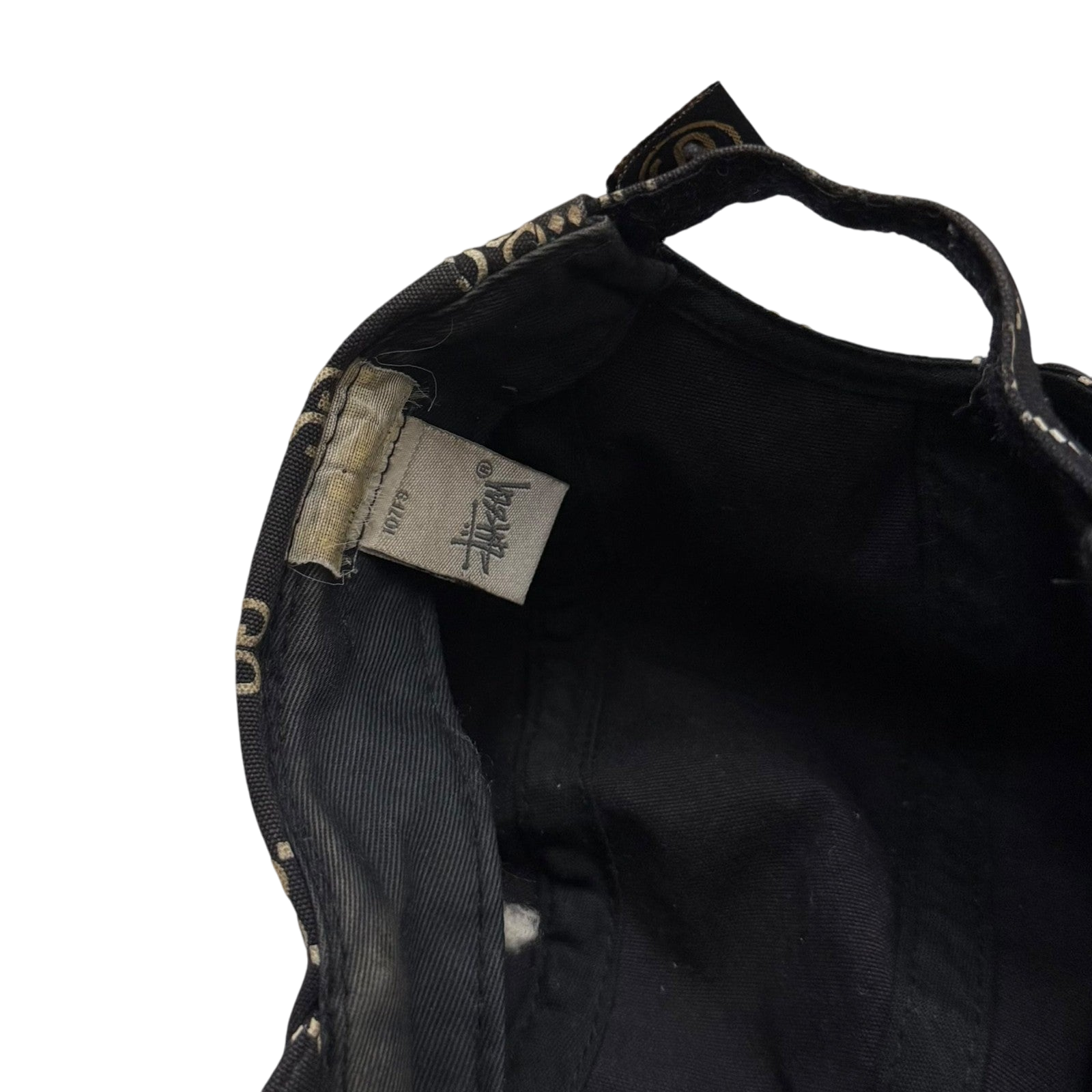 Stussy Vintage 2001 ‘Stucci’ Monogram Cap Black thumbnail 5