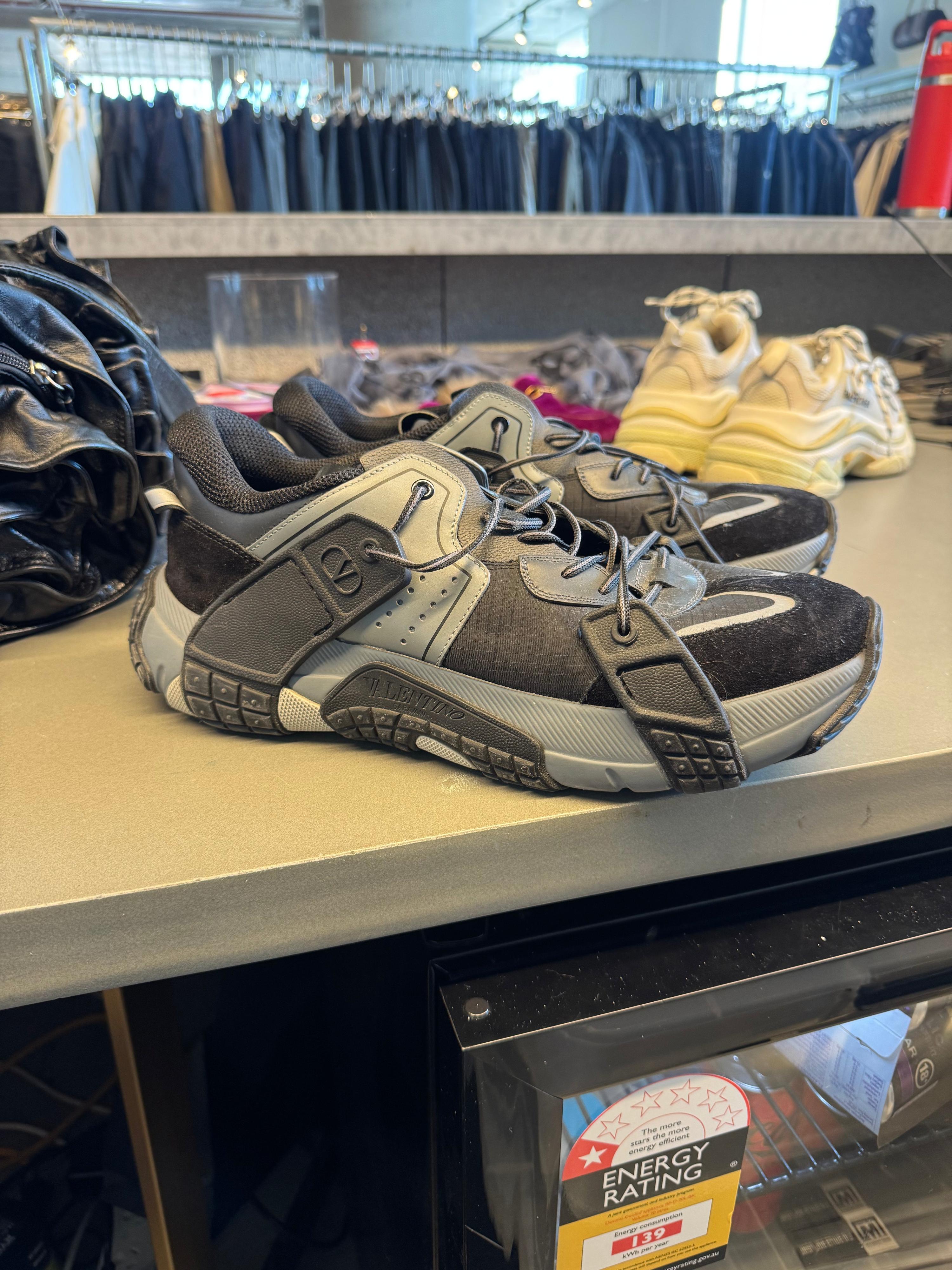 Valentino Garavani VLTN Wod Sneakers Black/Grey (Size EU44/US11)