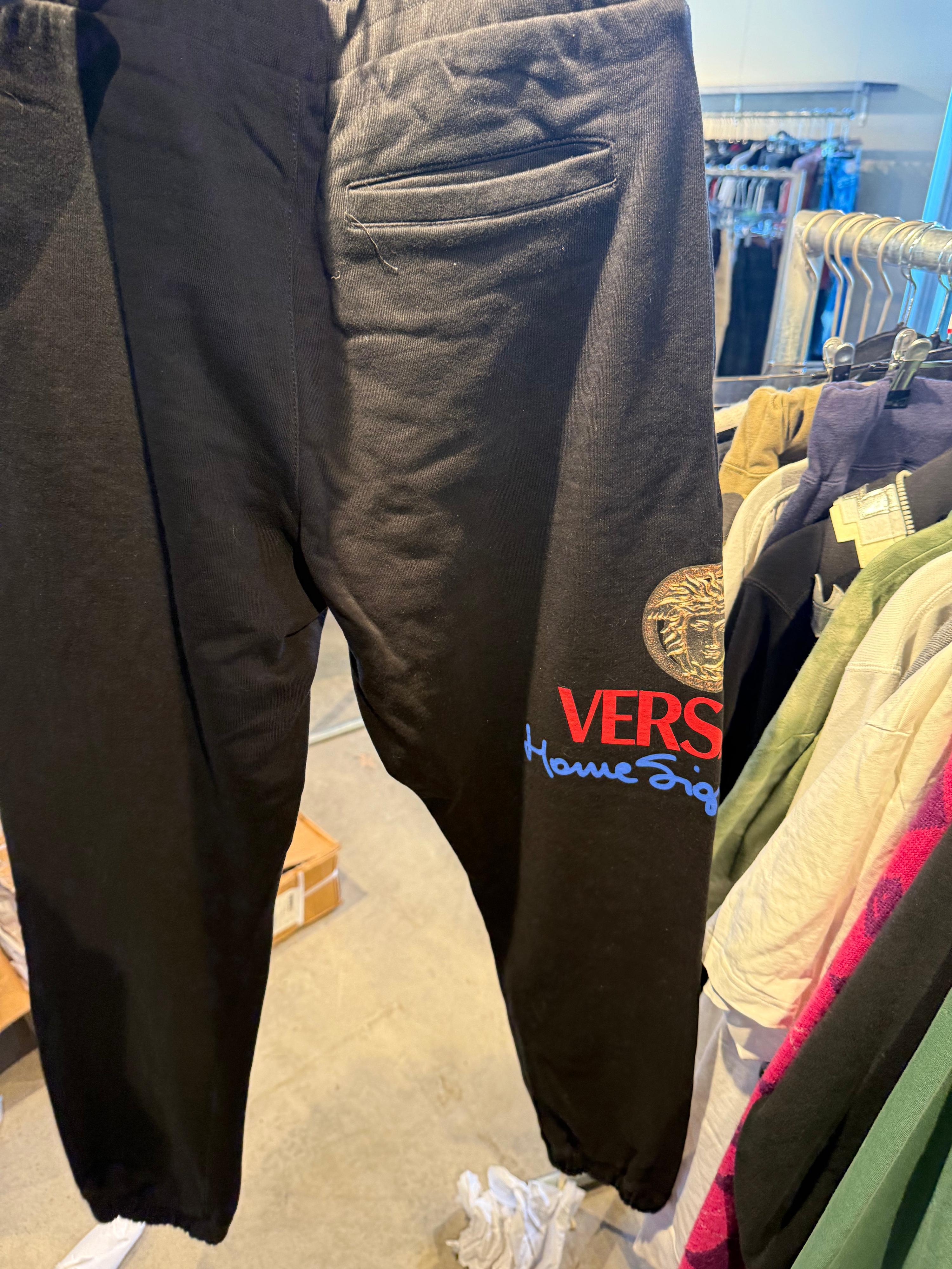 Versace Homme Signature Track Pants Black (Size M)