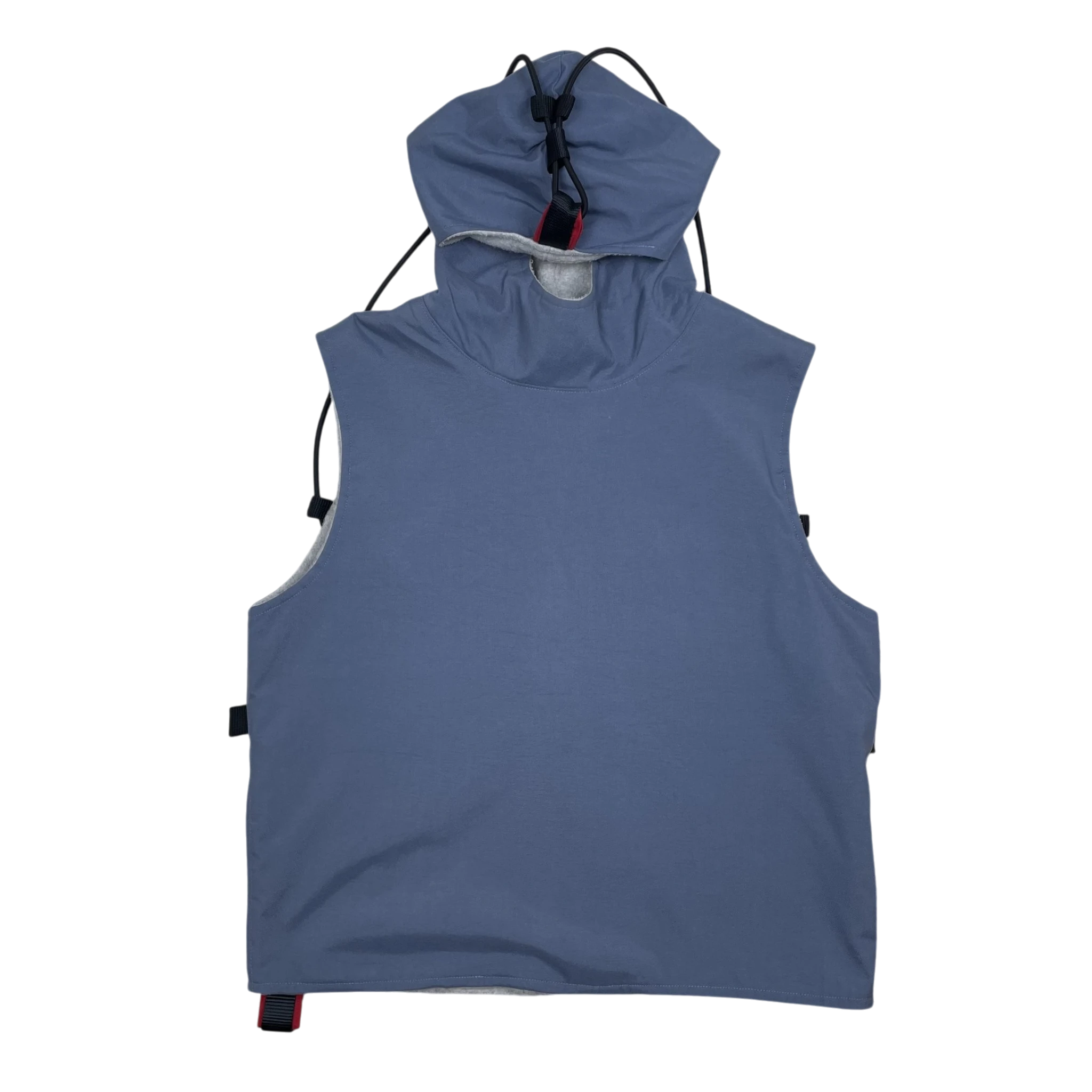 Cold Cantalope 90s Technical Pullover Hooded Vest Blue (Fits S-M)