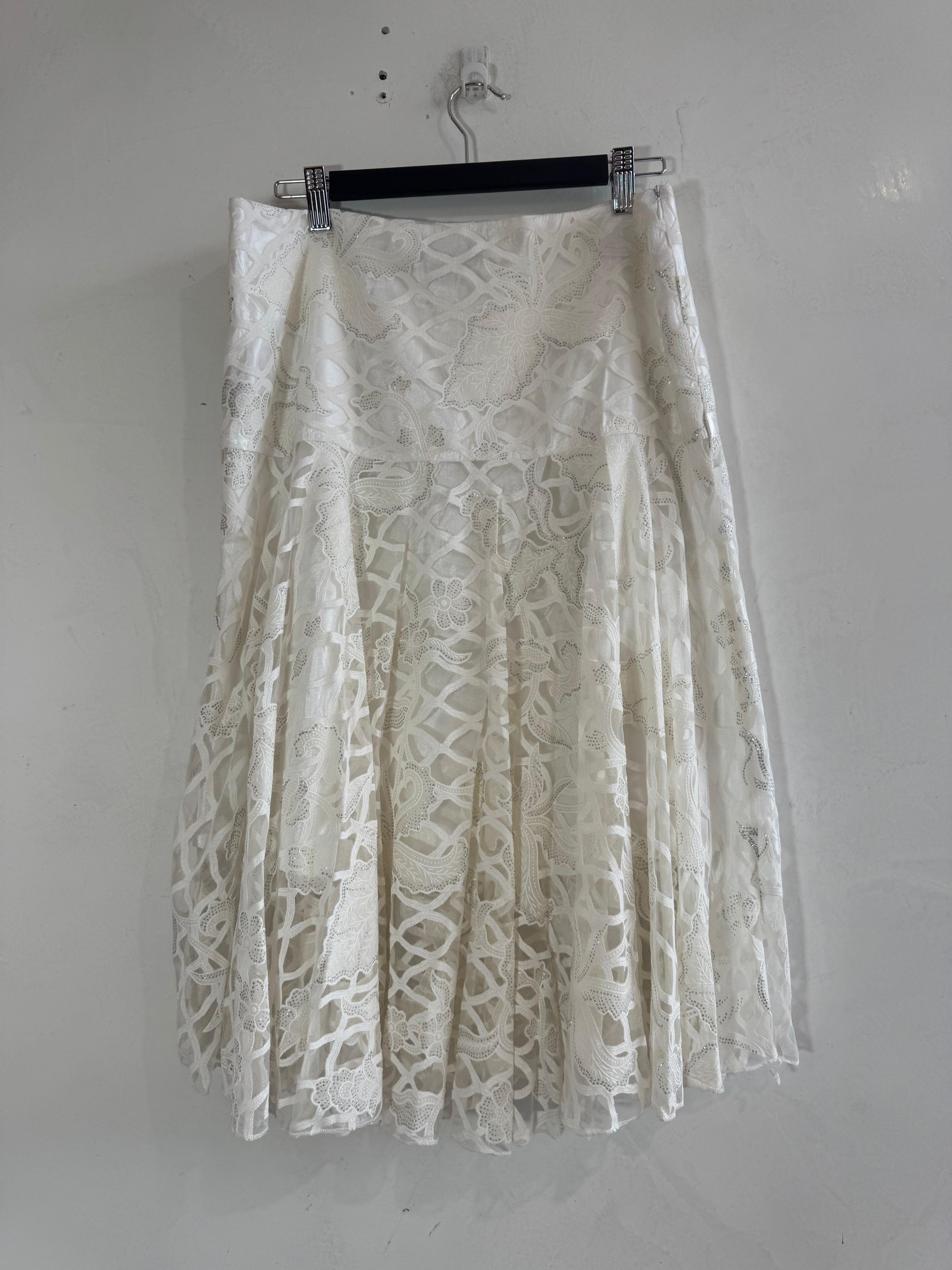 Vintage CKM white Skirt - size XL thumbnail 2