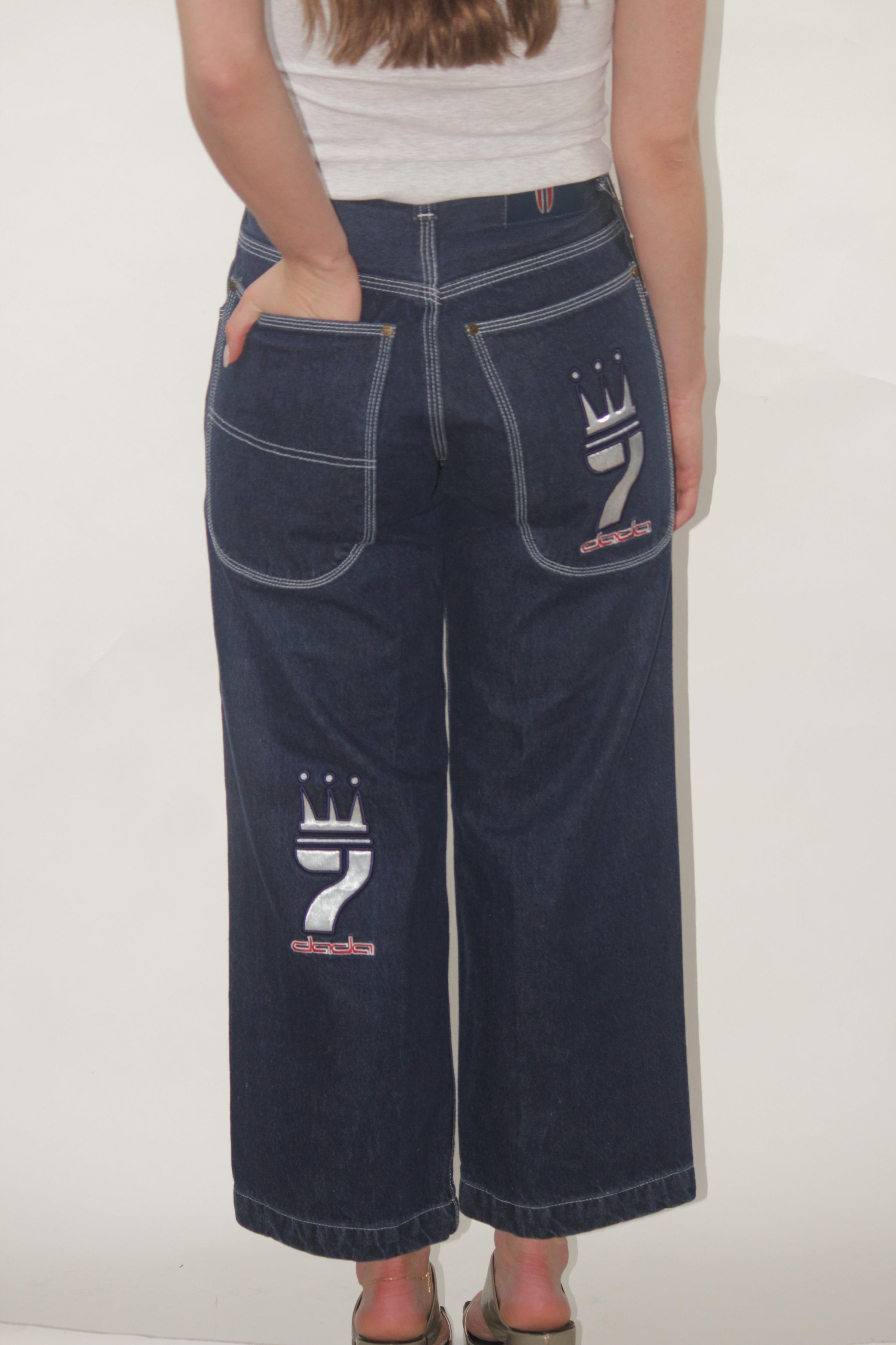 Dada Embroidered Jeans thumbnail 3