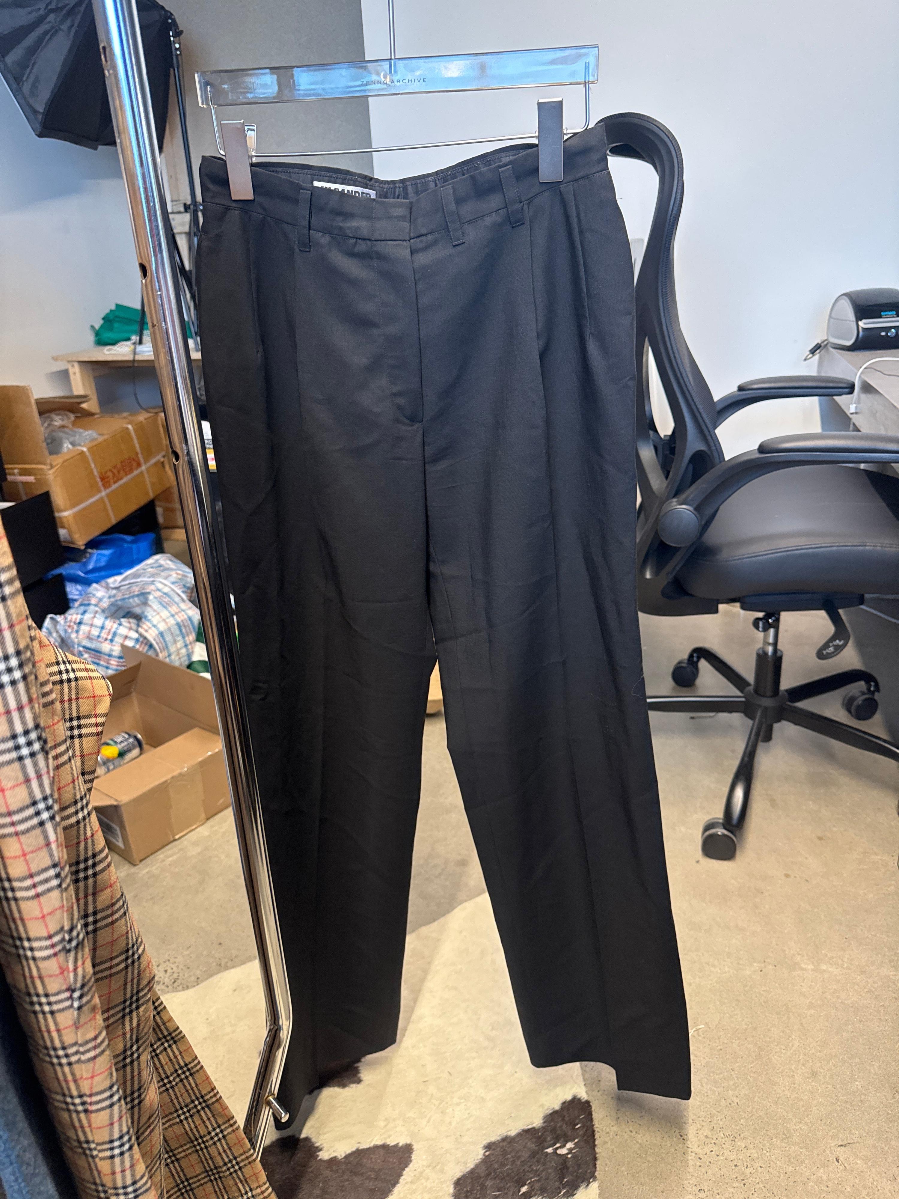 Jil Sander Black Wool/Mohair Blend Pants (Size 34)