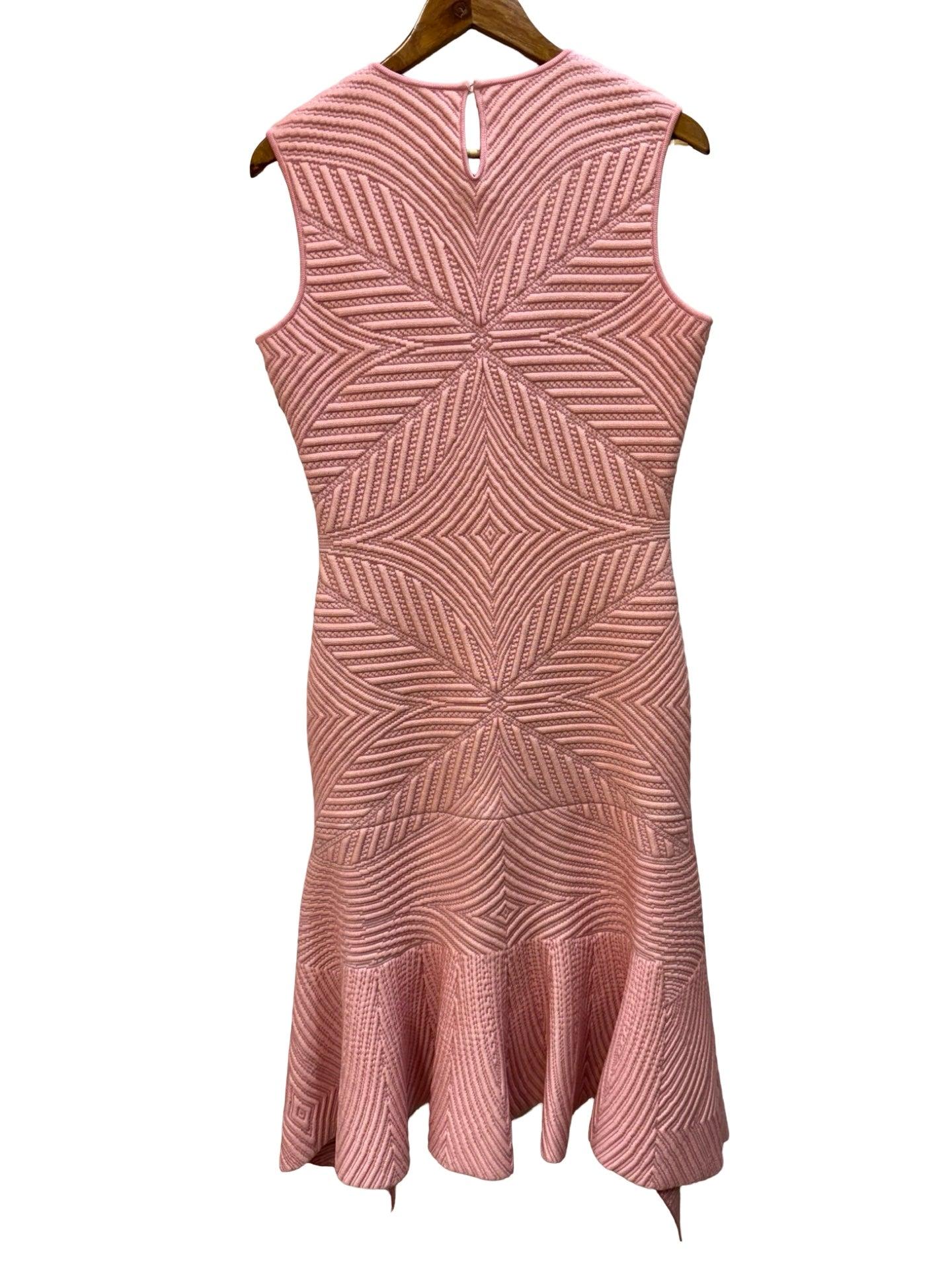 Alexander McQueen Pink Peplum Dress L thumbnail 2