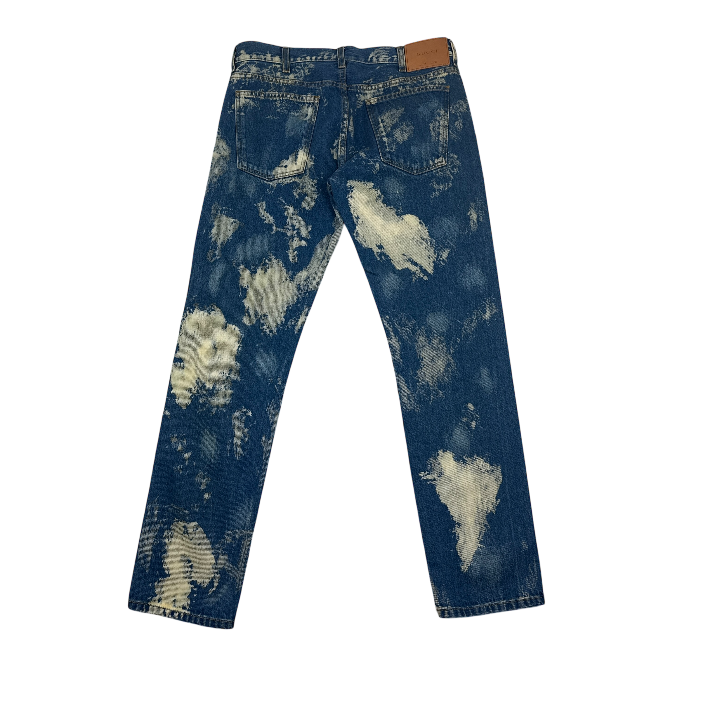 Gucci Studded Bleached Slim Fit Jeans (Size 31) thumbnail 4