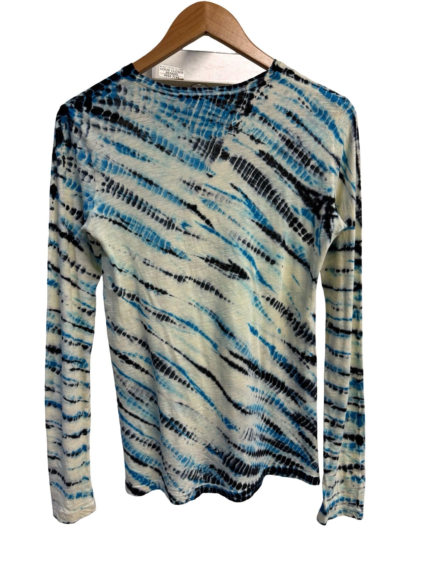 Proenza Schouler Blue Tie Dye Top XS thumbnail 2