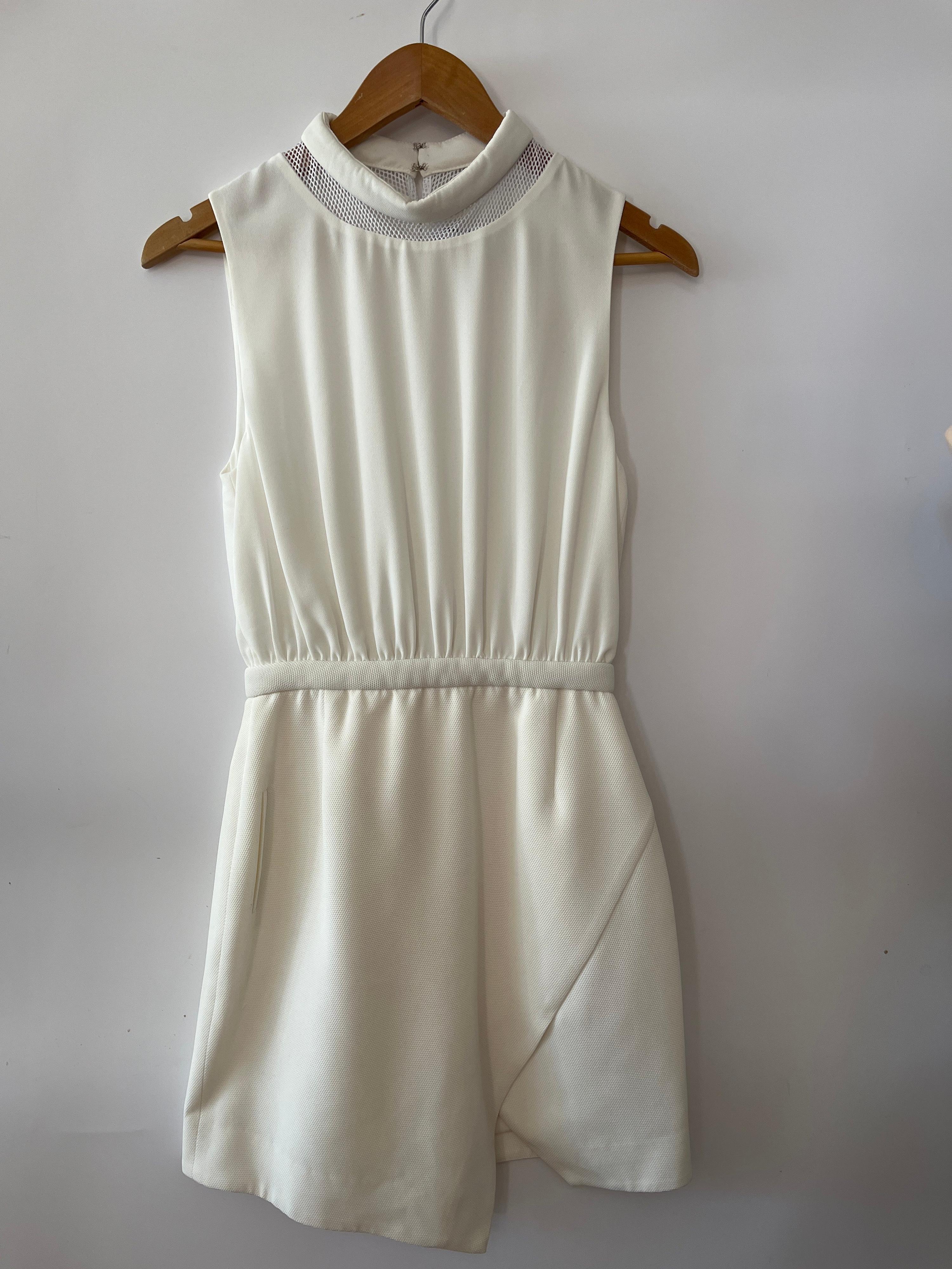 Camilla & Marc Sleeveless White Mini Dress Size 6 thumbnail 2