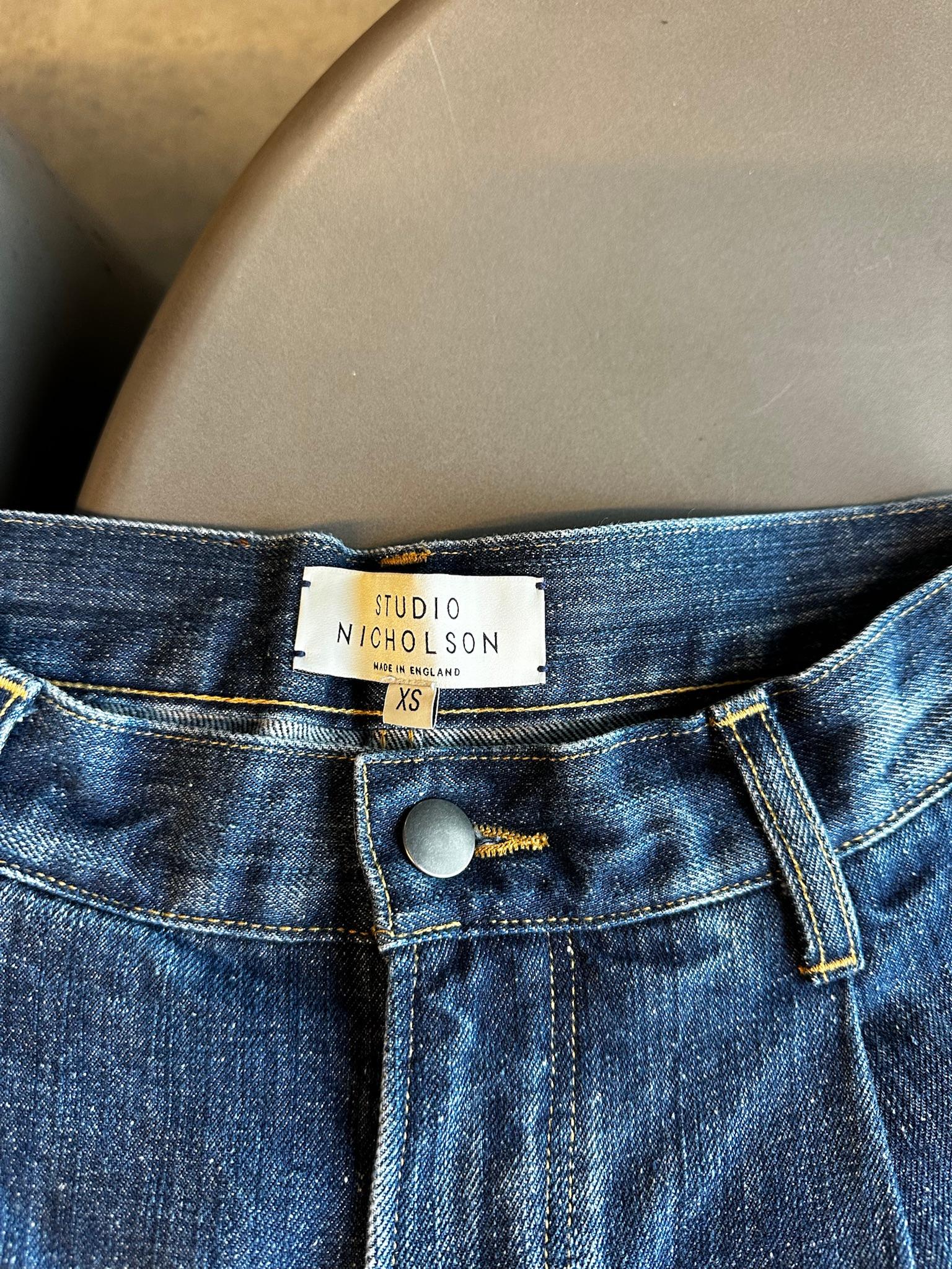 Studio Nicholson Puch Washed Denim Jeans Indigo (Size XS) thumbnail 2