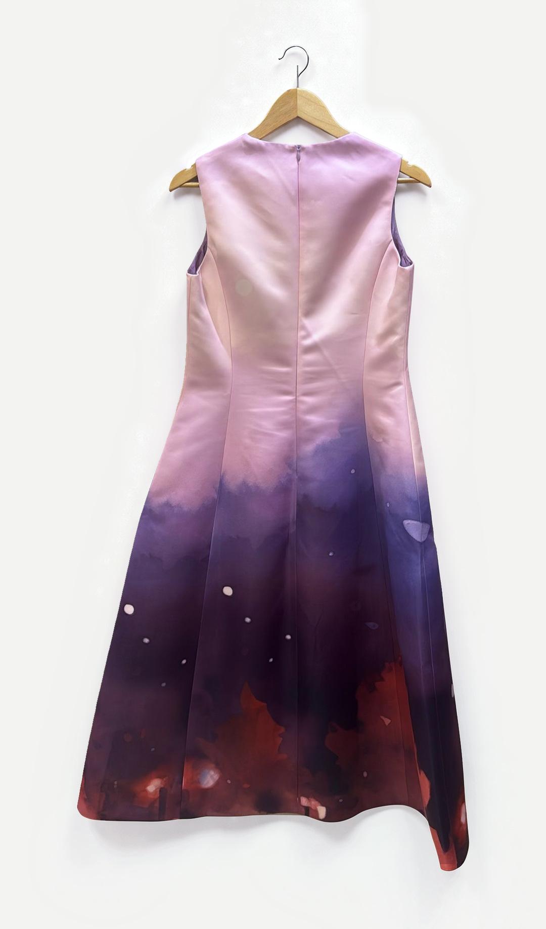 Leo Lin Pink Purple Dress 14 thumbnail 2