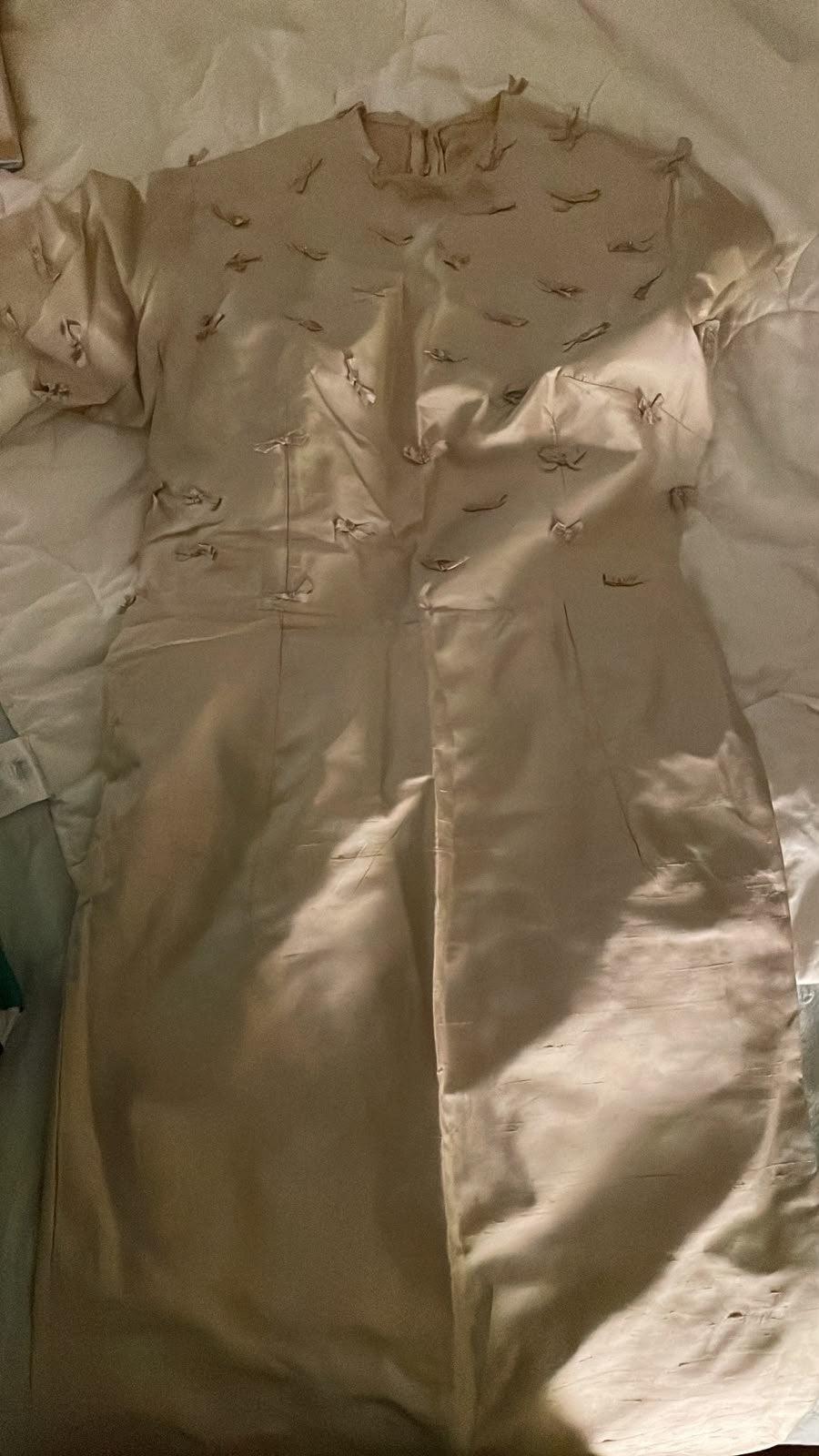 No Brand Vintage Silk 1960s Dress 10-12