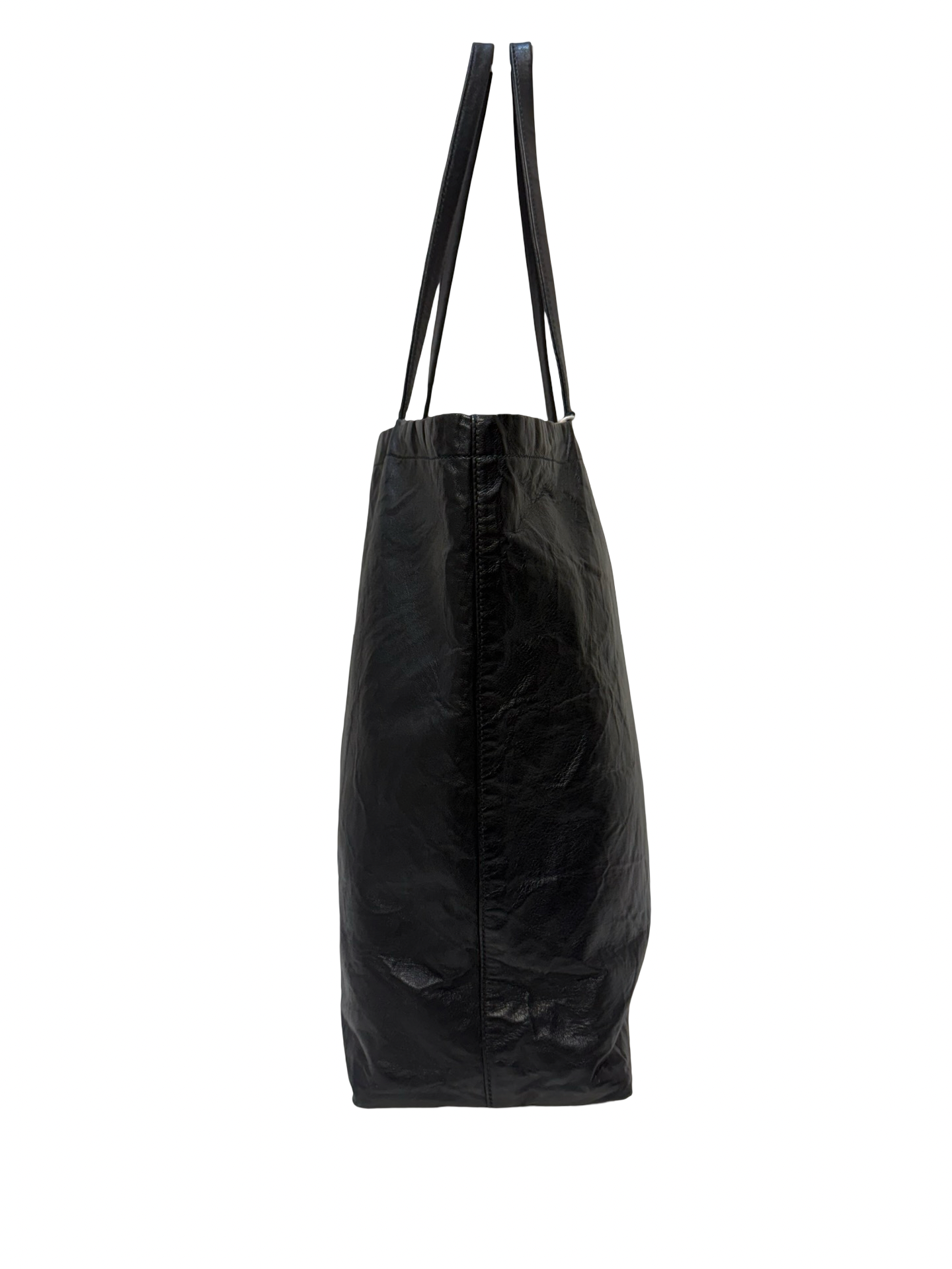 Prada Black Leather Tote thumbnail 5