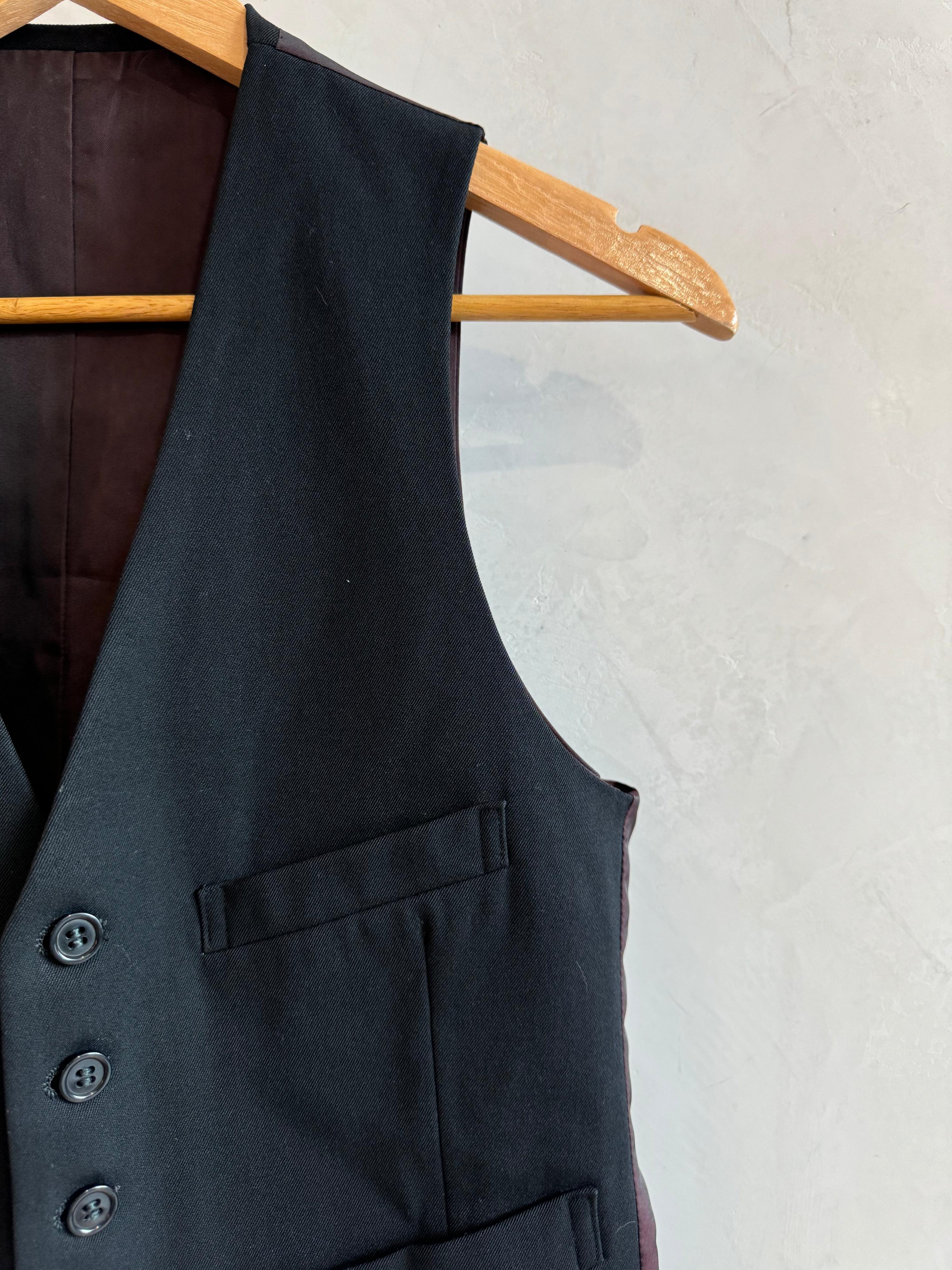 Vintage Black Vest Size S thumbnail 5