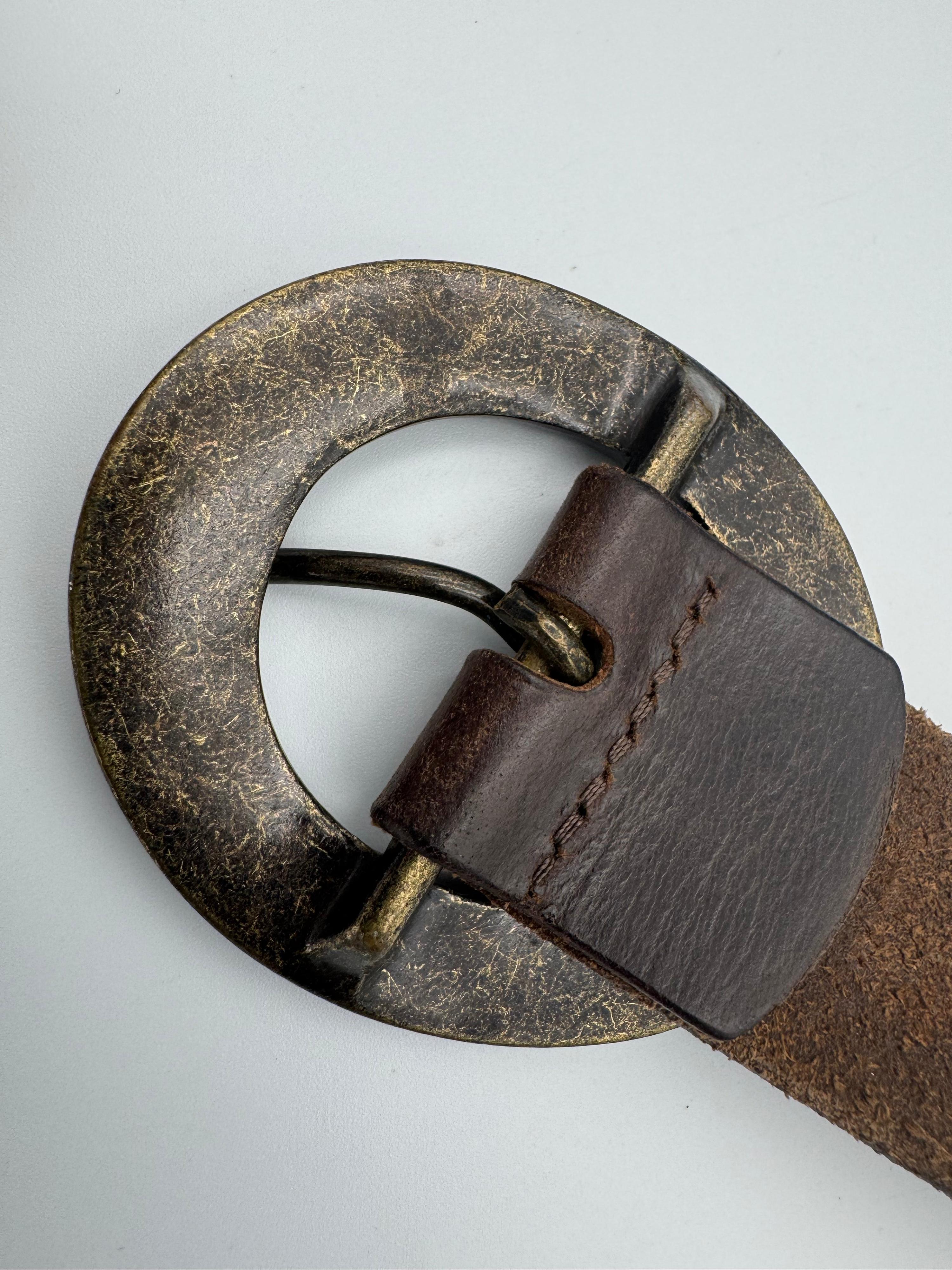 Just Jeans brown leather belt - size L thumbnail 8
