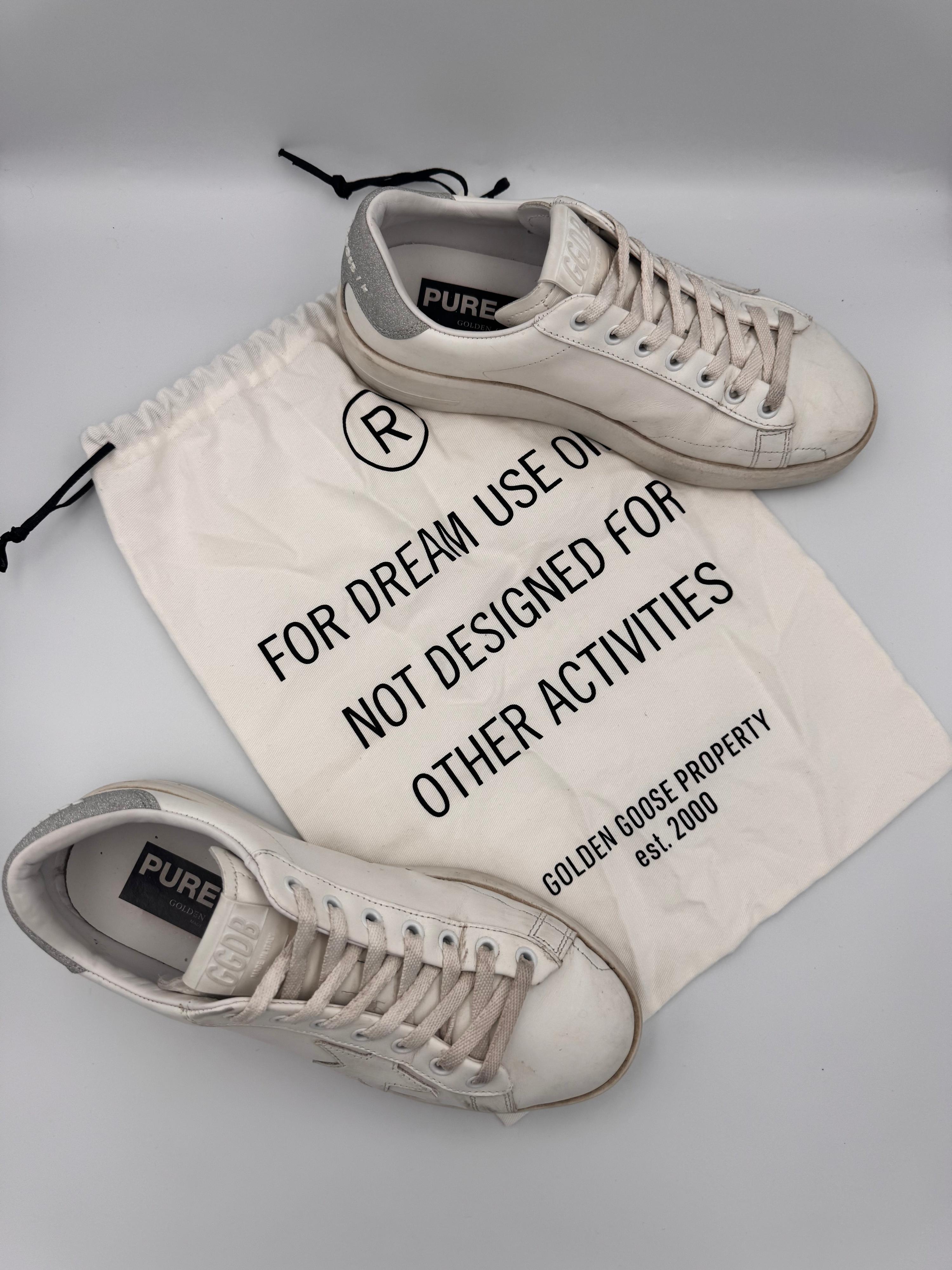 Golden Goose Silver Sneakers Size 39 thumbnail 5