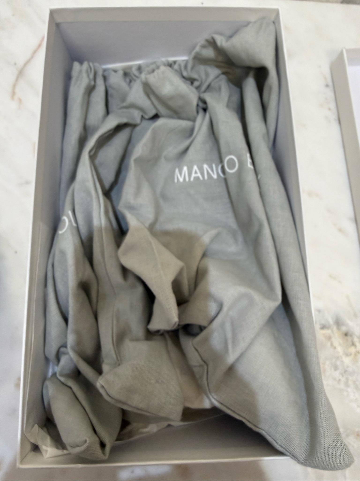 Manolo Blahnik Grey Lace Nadira Heels 38 thumbnail 3