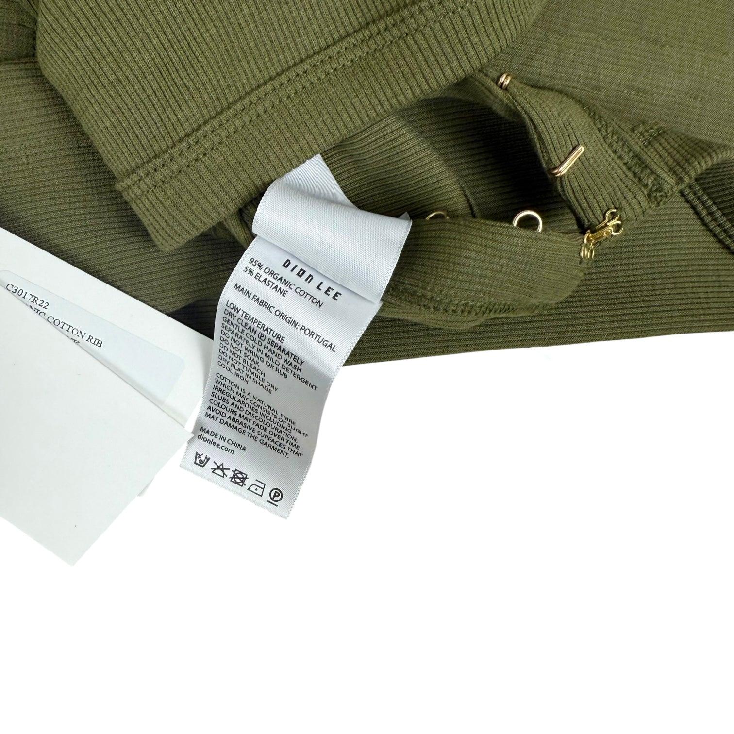 Dion Lee Rib Corset Tank Top Army Green (Fits M-XL Mens) thumbnail 8