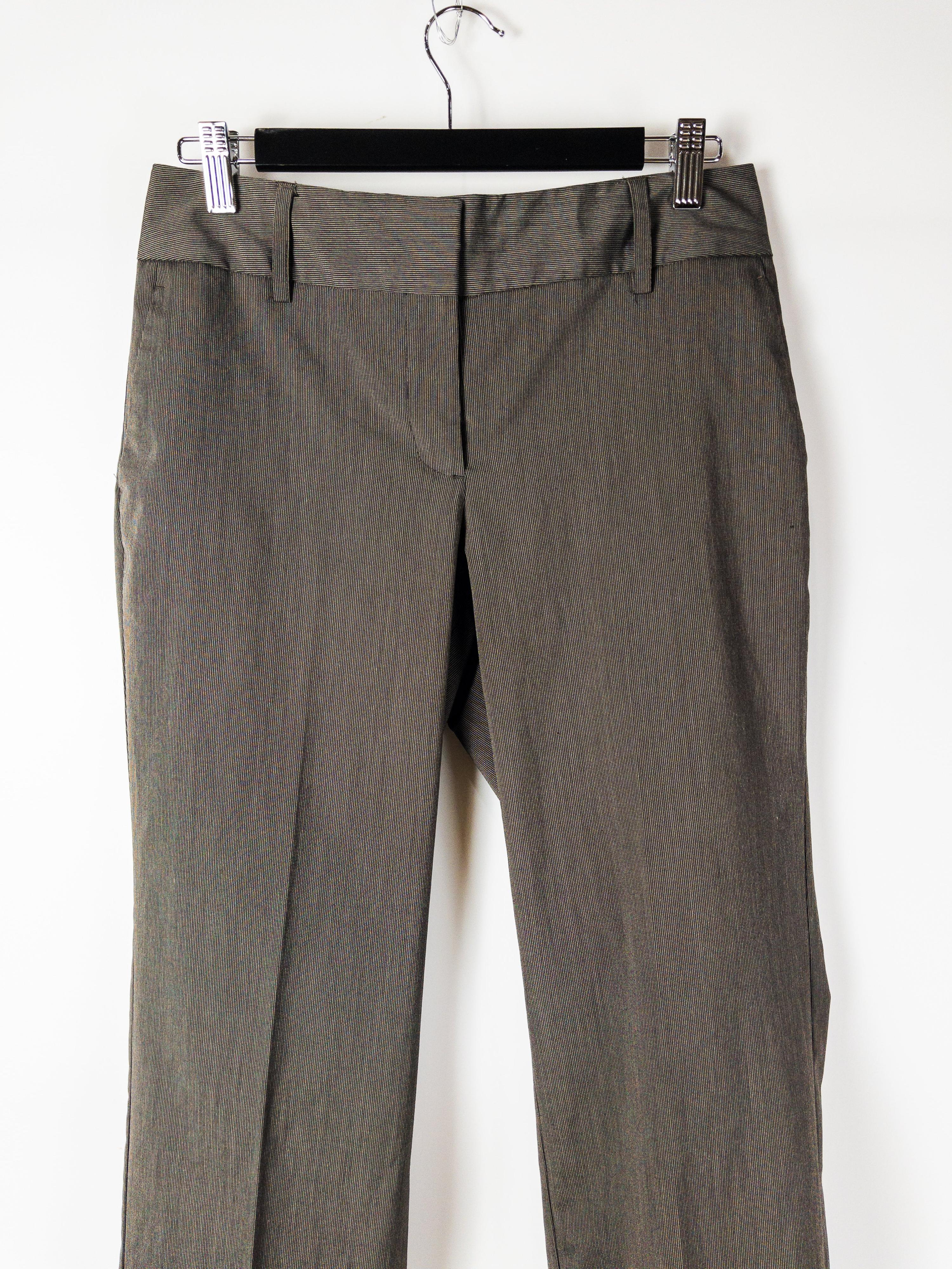 Vintage CLUB PETITES Brown Pinstripe Pants Size 10 thumbnail 4