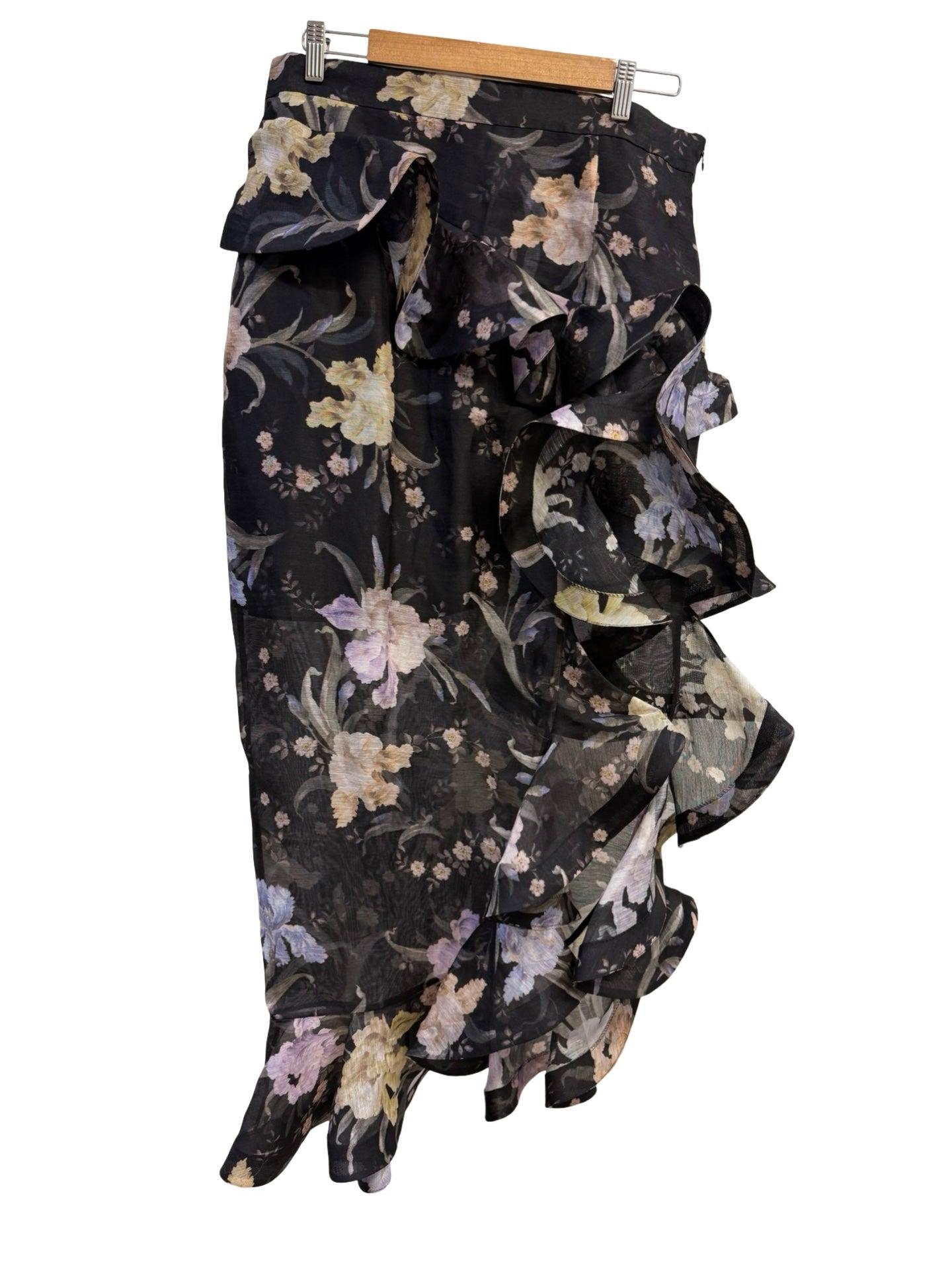 Zimmerman Black Pattern Skirt 4 NWT thumbnail 2