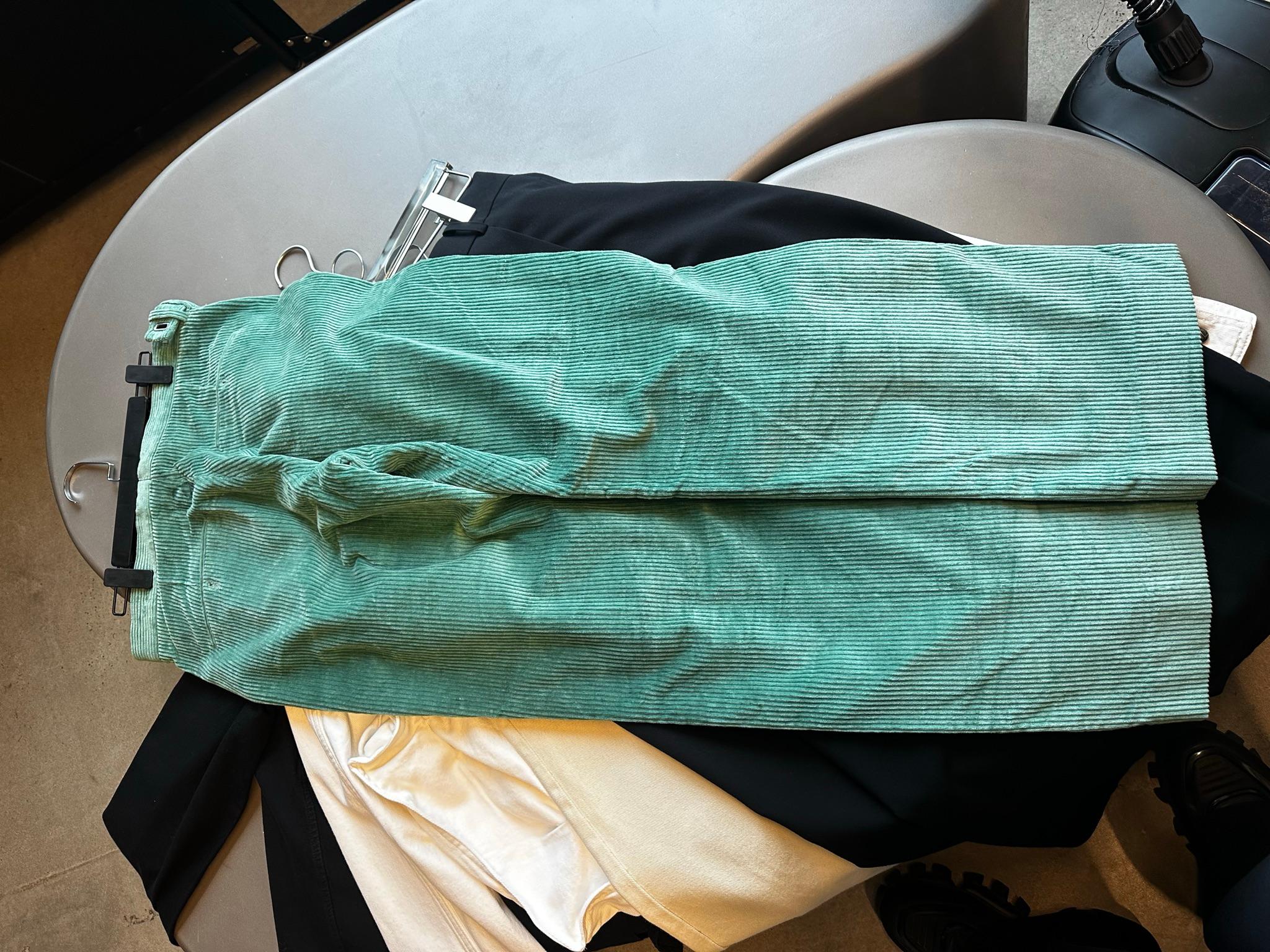 Acne Studios Corduroy Trousers Green (Size 48/M) thumbnail 3